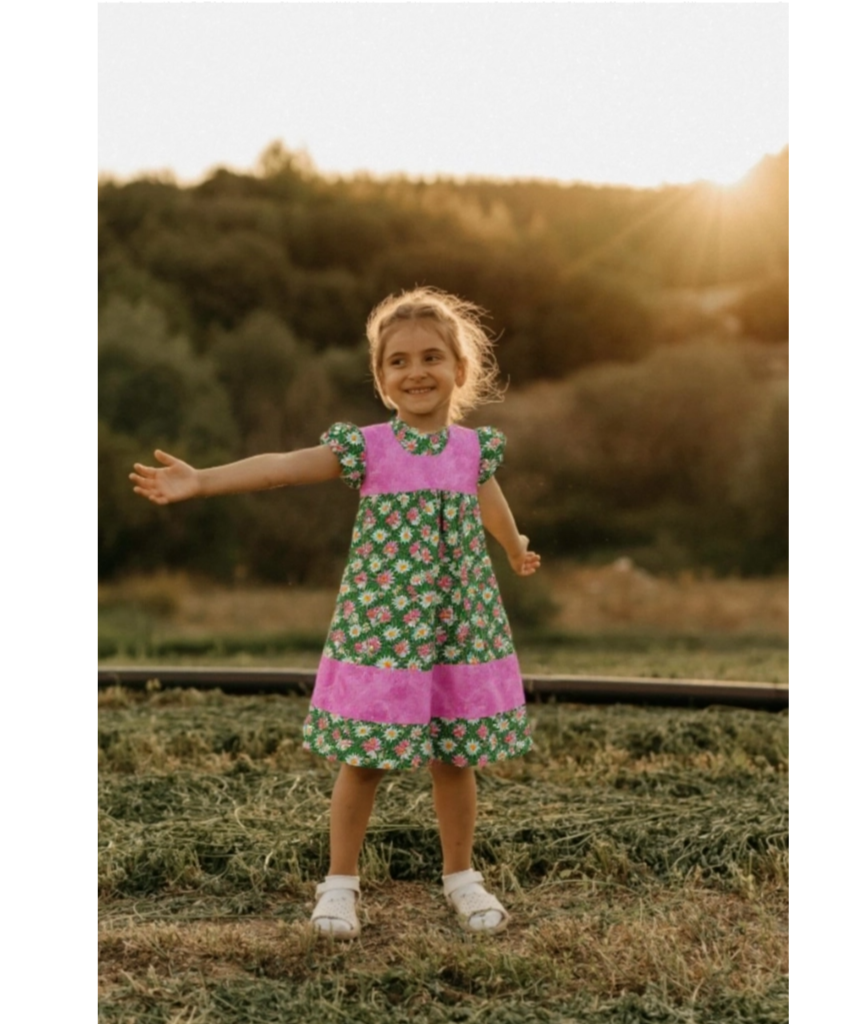 Floral Sleeveless Girls’ Dress