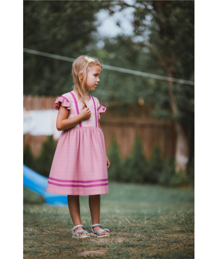 Pink Floral Girls' Dress