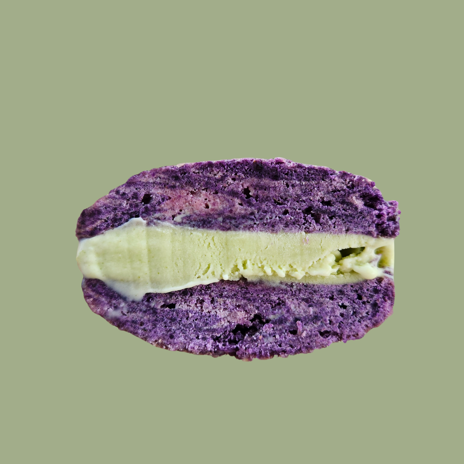 Ube x Pandan Ice Cream Sammie