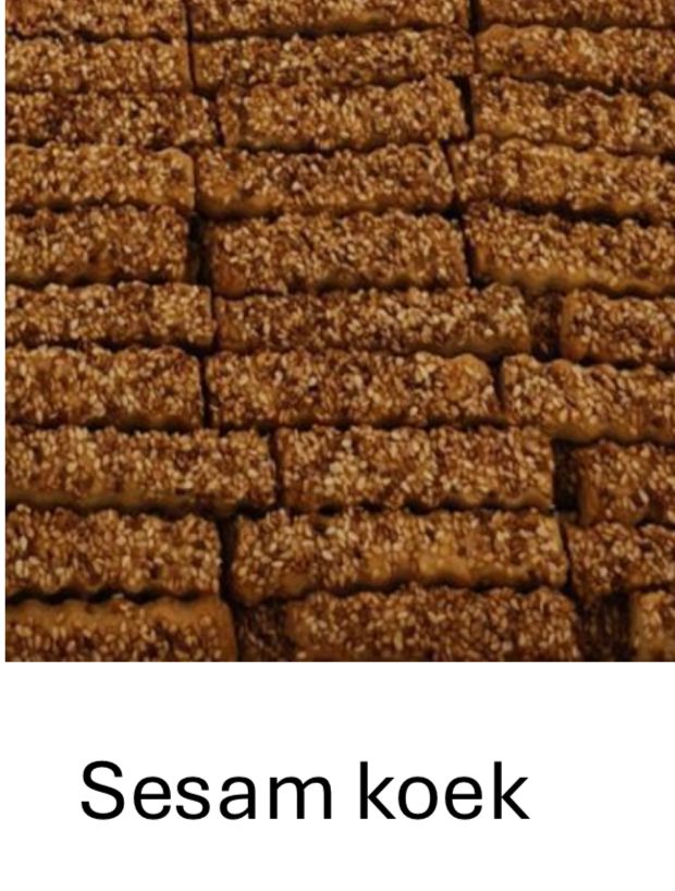 Sesamkoekjes (Per doos 1kg)