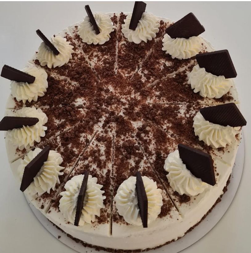 Slagroomtaart met Chocolade