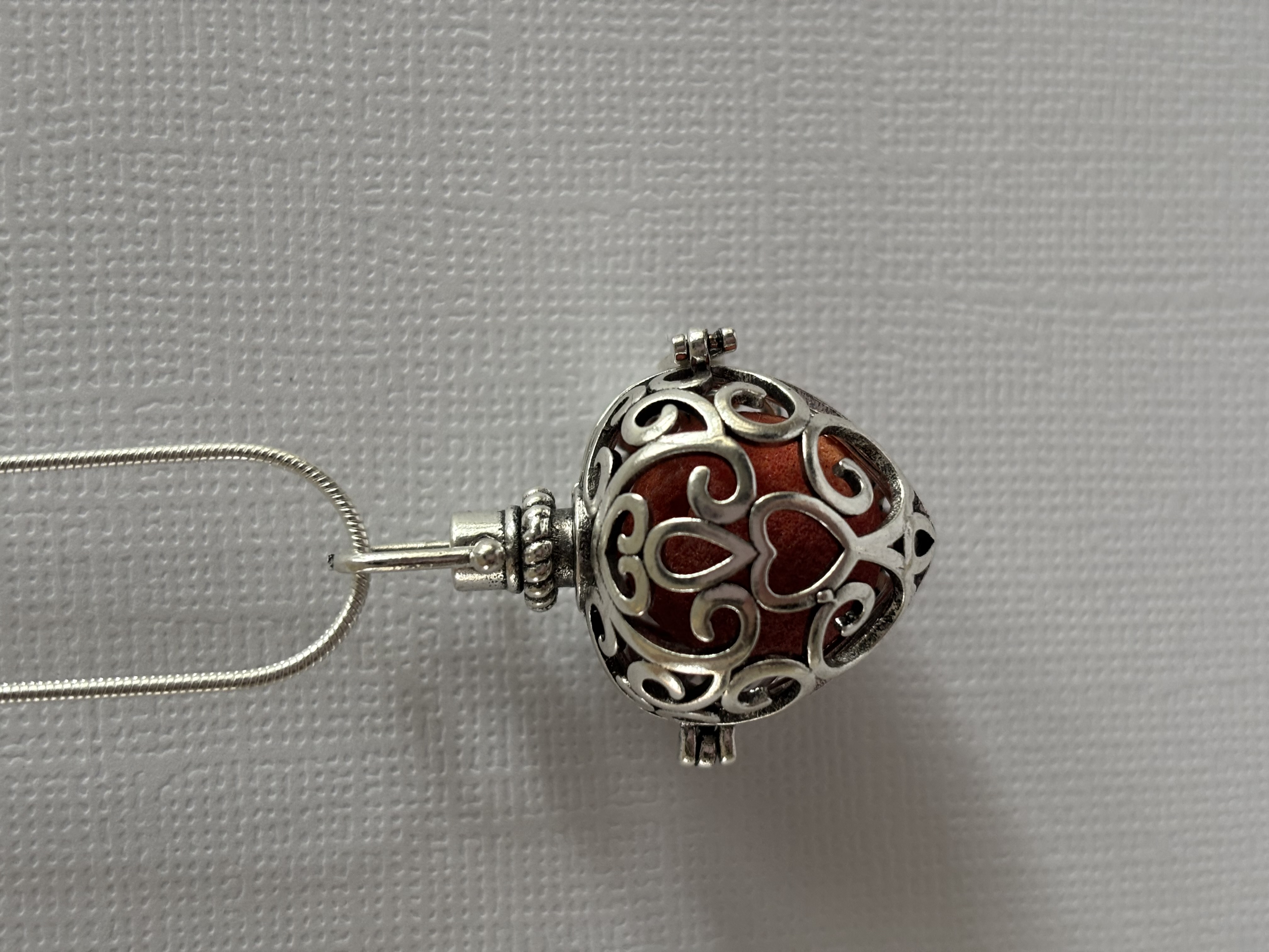 PEPPERMINT Set  Locket & Scented Jewelry Bead Oil