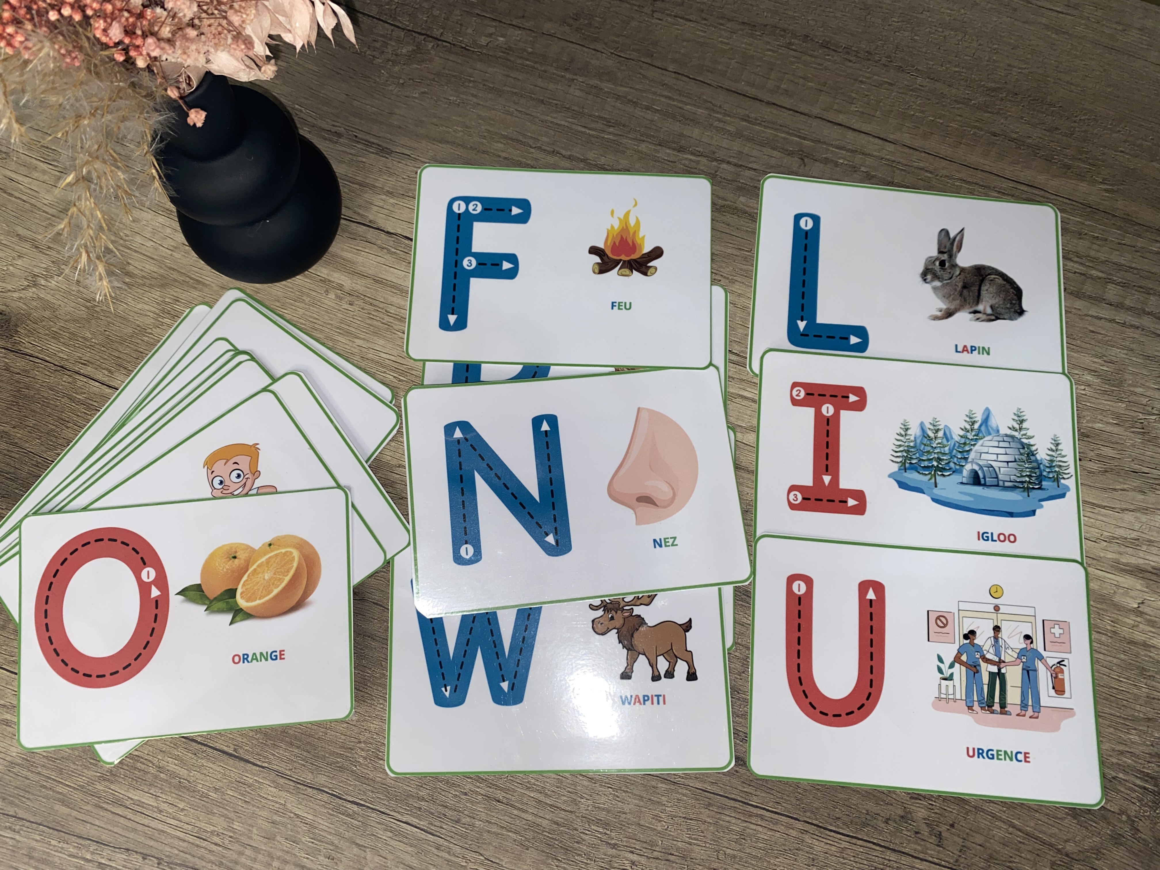 Cartes de lecture : Alphabet