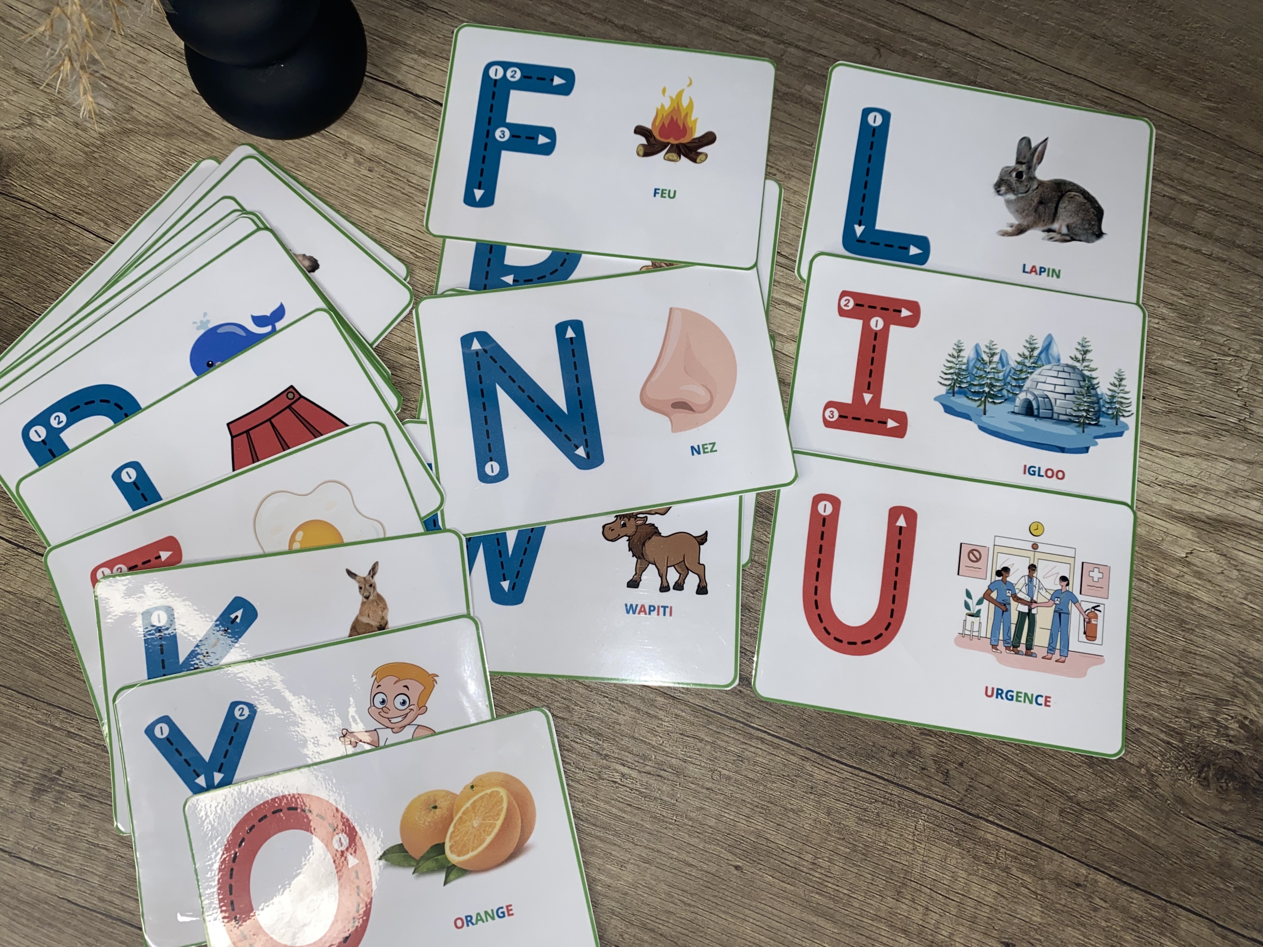Cartes de lecture : Alphabet 