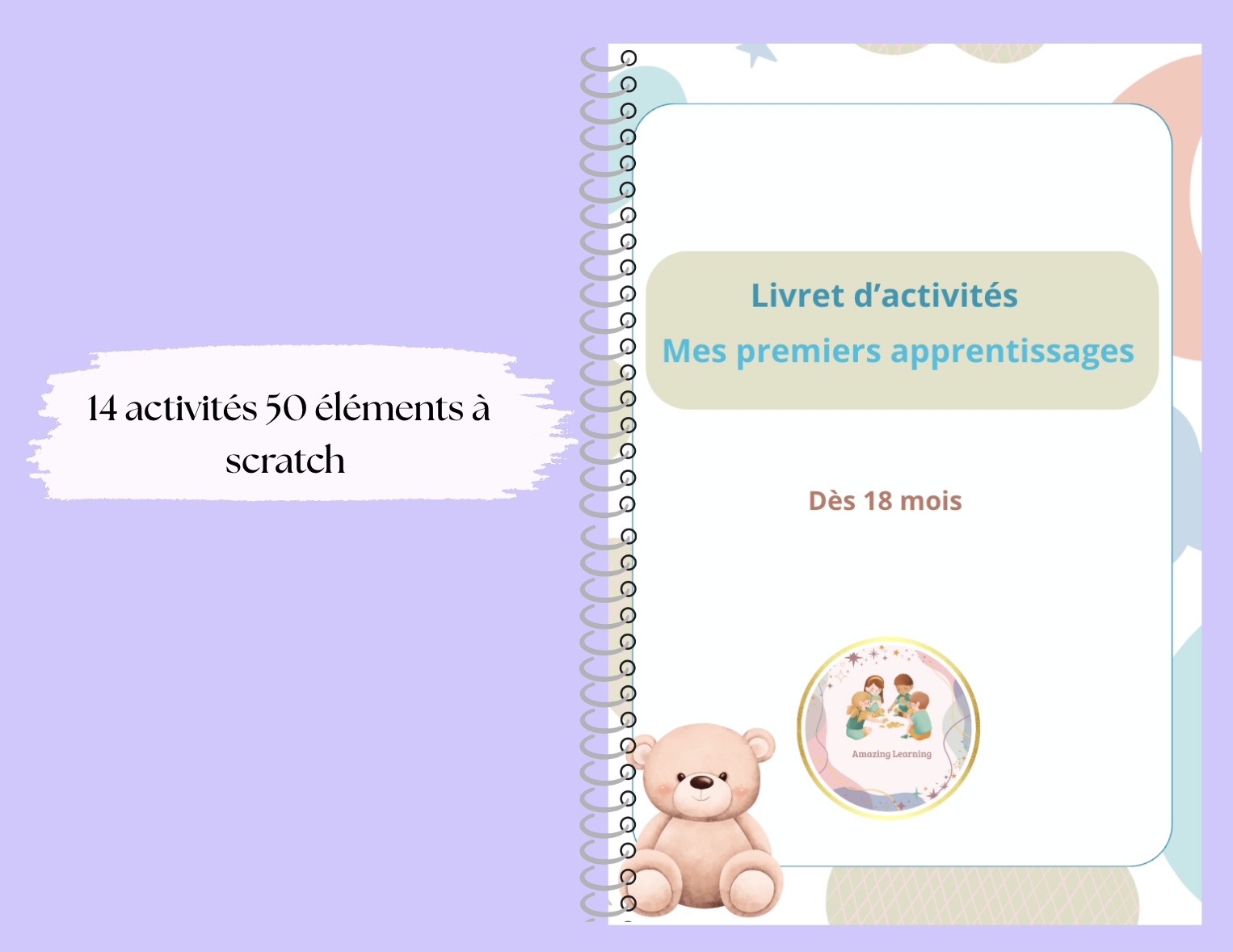Livret d'activités : mes premiers apprentissages 18 mois et +