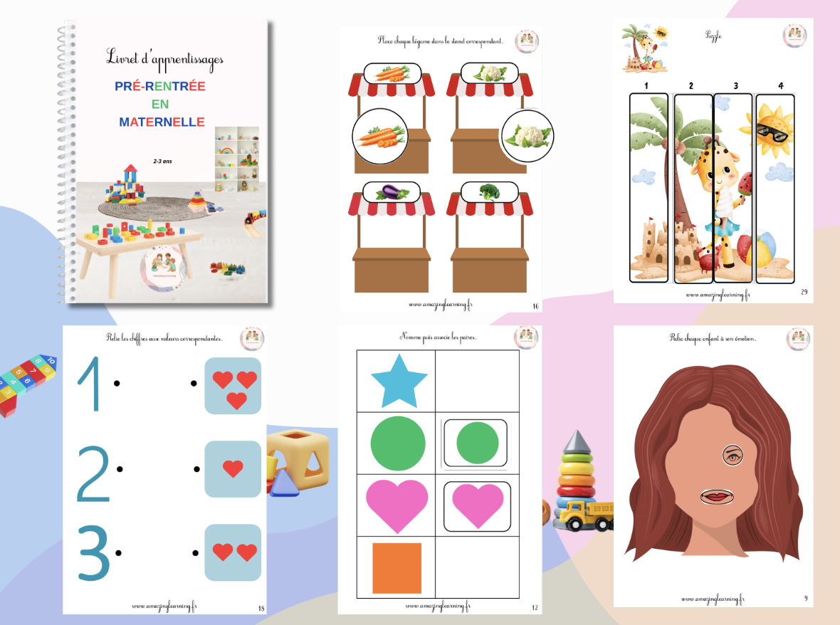 Livret d'apprentissages Pré-Rentrée Maternelle