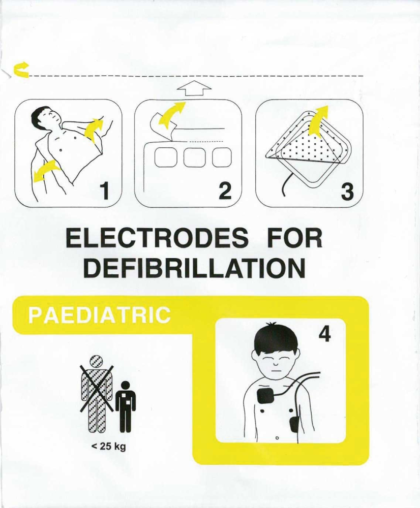  Electrodes pédiatriques pour défibrillateur FRED PA-1 - FRED EASY PORT - DEFIGARD T7