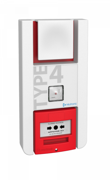  Alarme incendie de type 4 à pile sans fil et avec flash NEUTRONIC