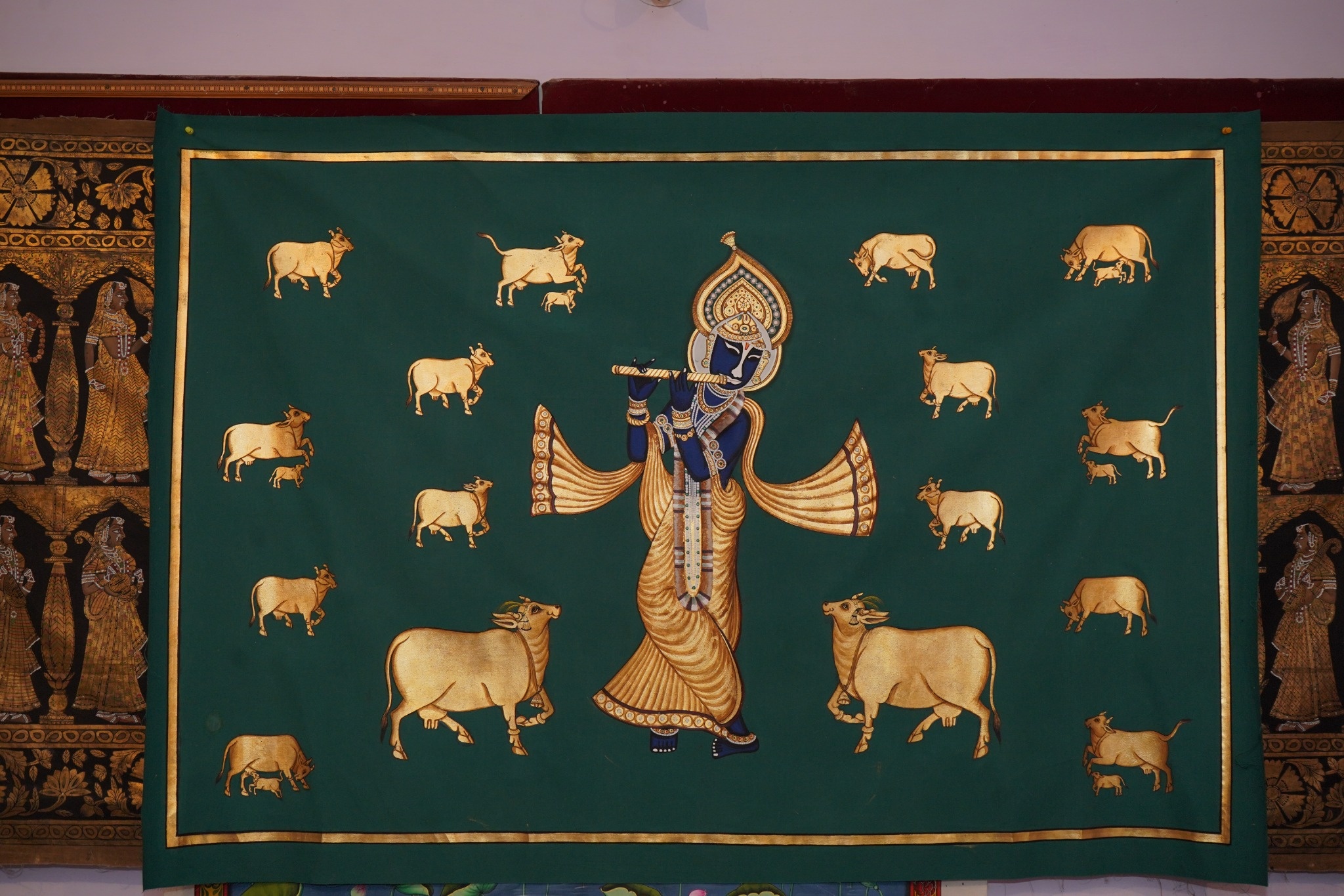 24 Carat Gold Gwal Pichwai