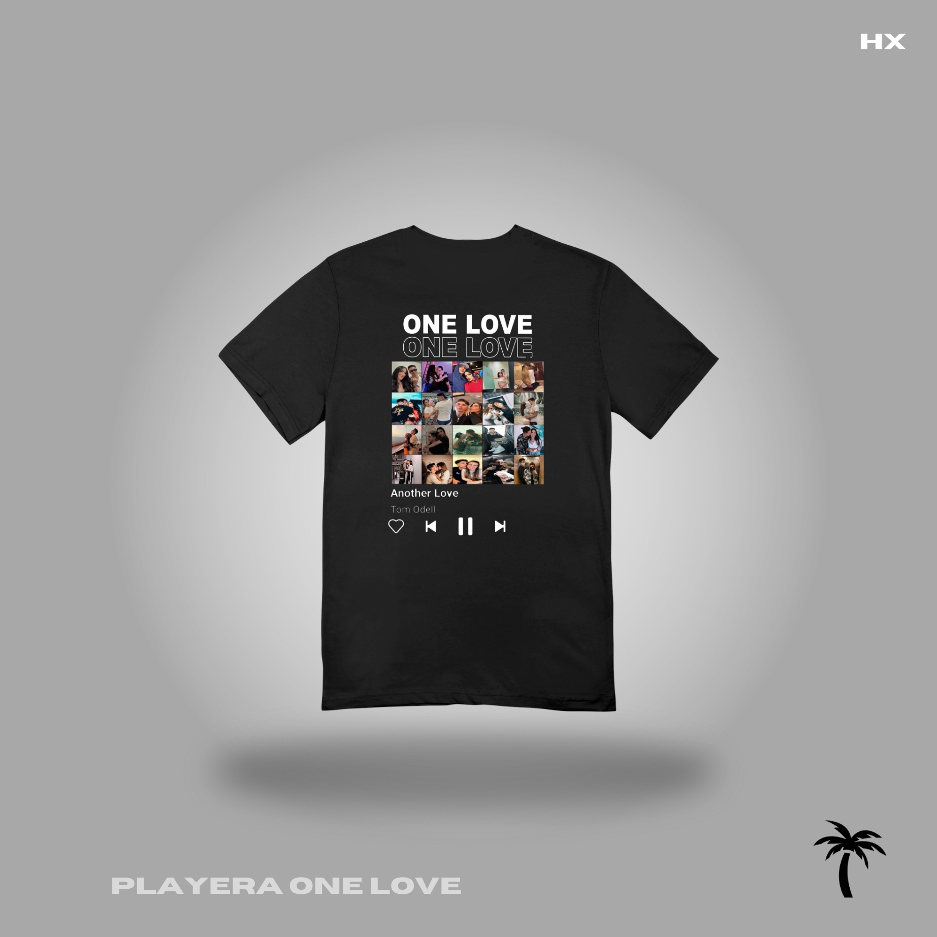 PLAYERA ONE LOVE (PERSONALIZADA)