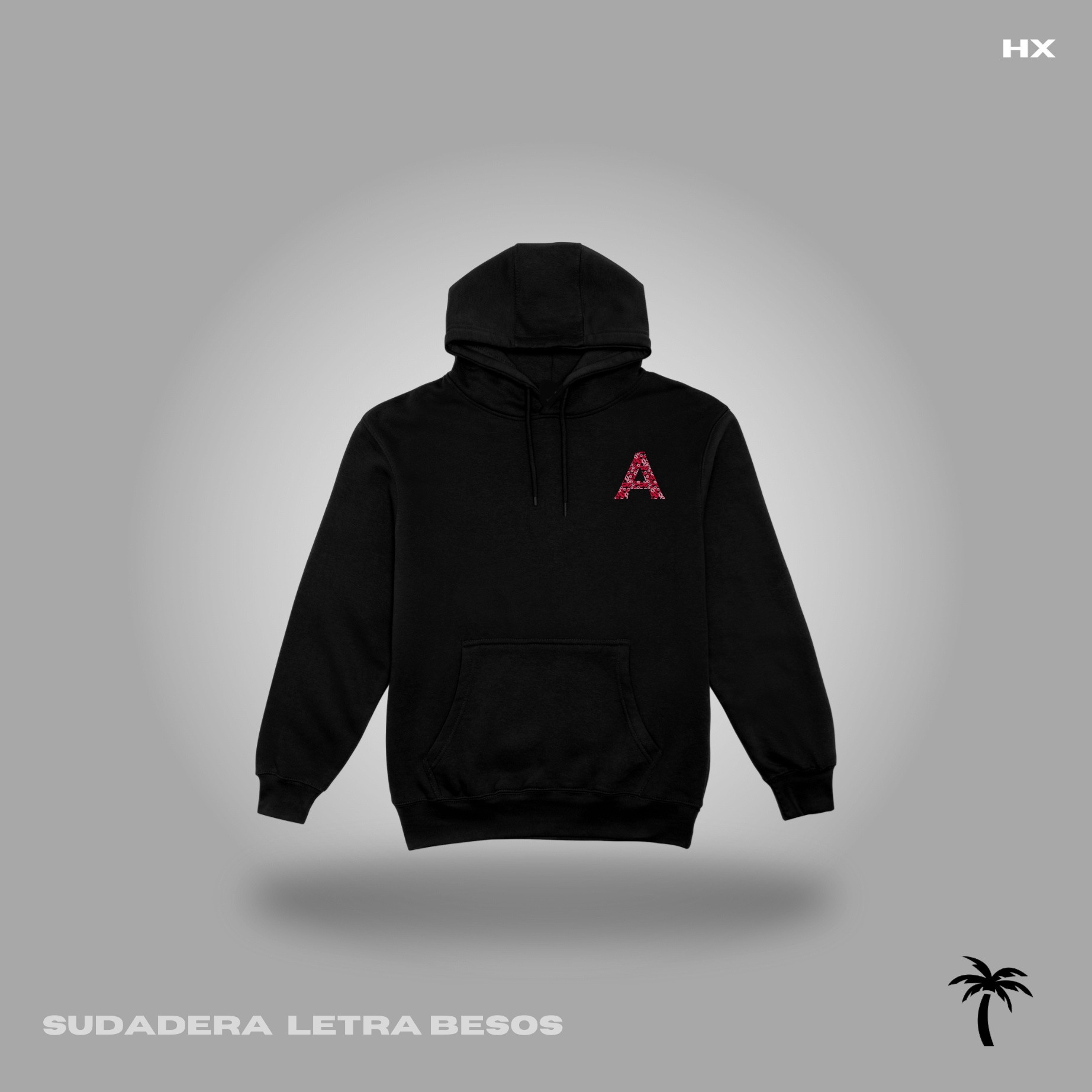 SUDADERA LETRA BESOS (LETRA DE TU ELECCIÓN)