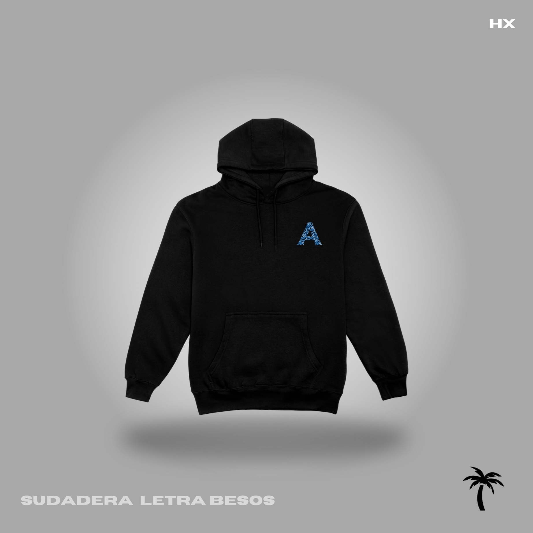 SUDADERA LETRA BESOS (LETRA DE TU ELECCIÓN)