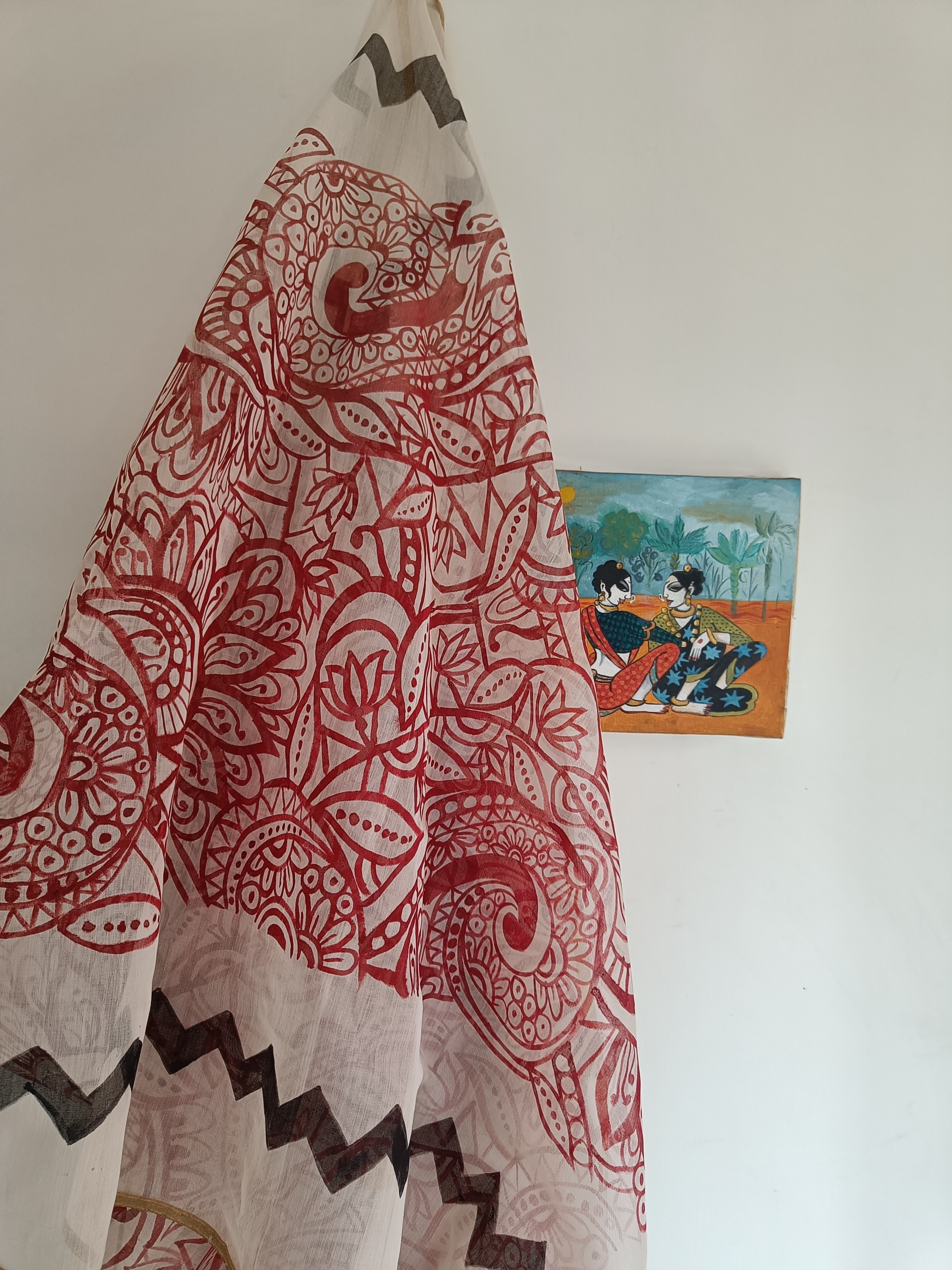 Handcrafted Maheshwari Dupatta (DCH738)