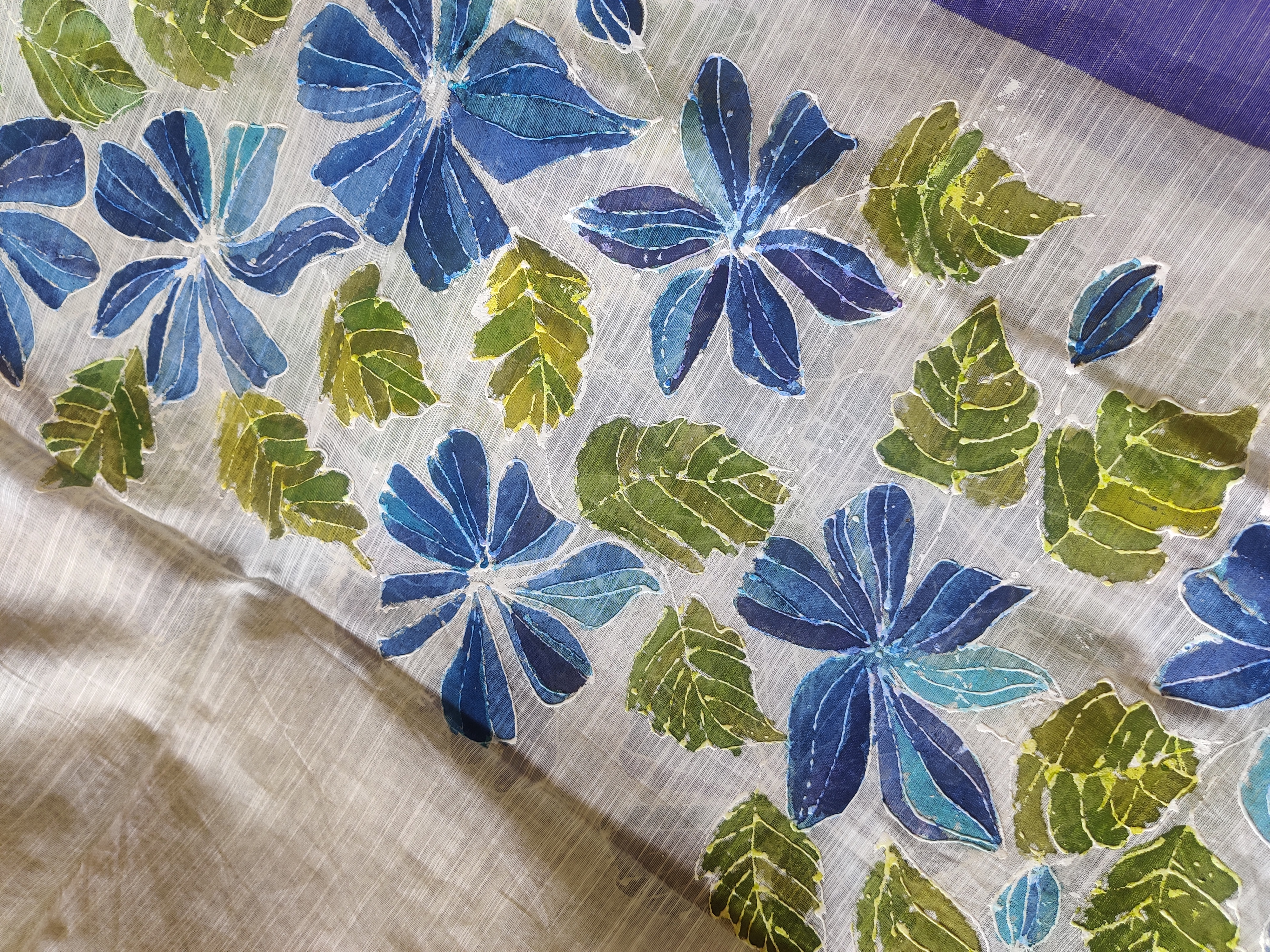 Hand-painted Dupatta (DF654)