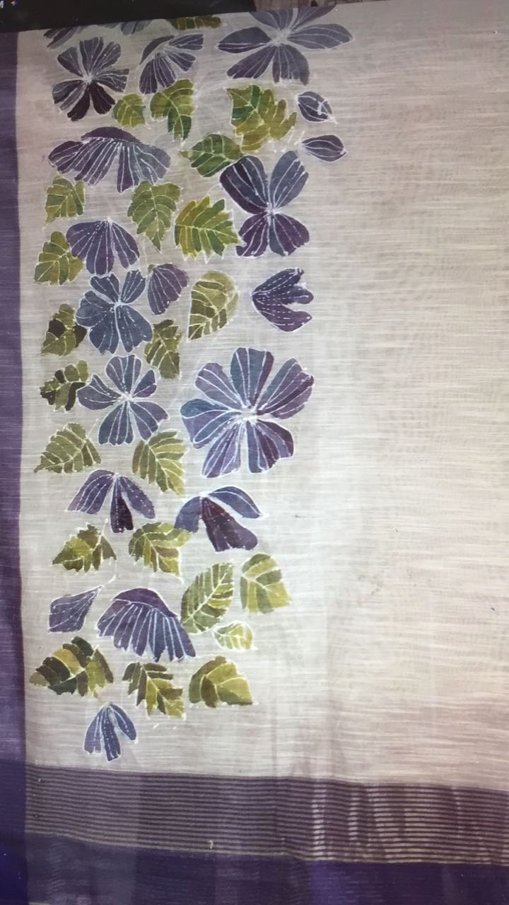 Hand-painted Dupatta (DF654)