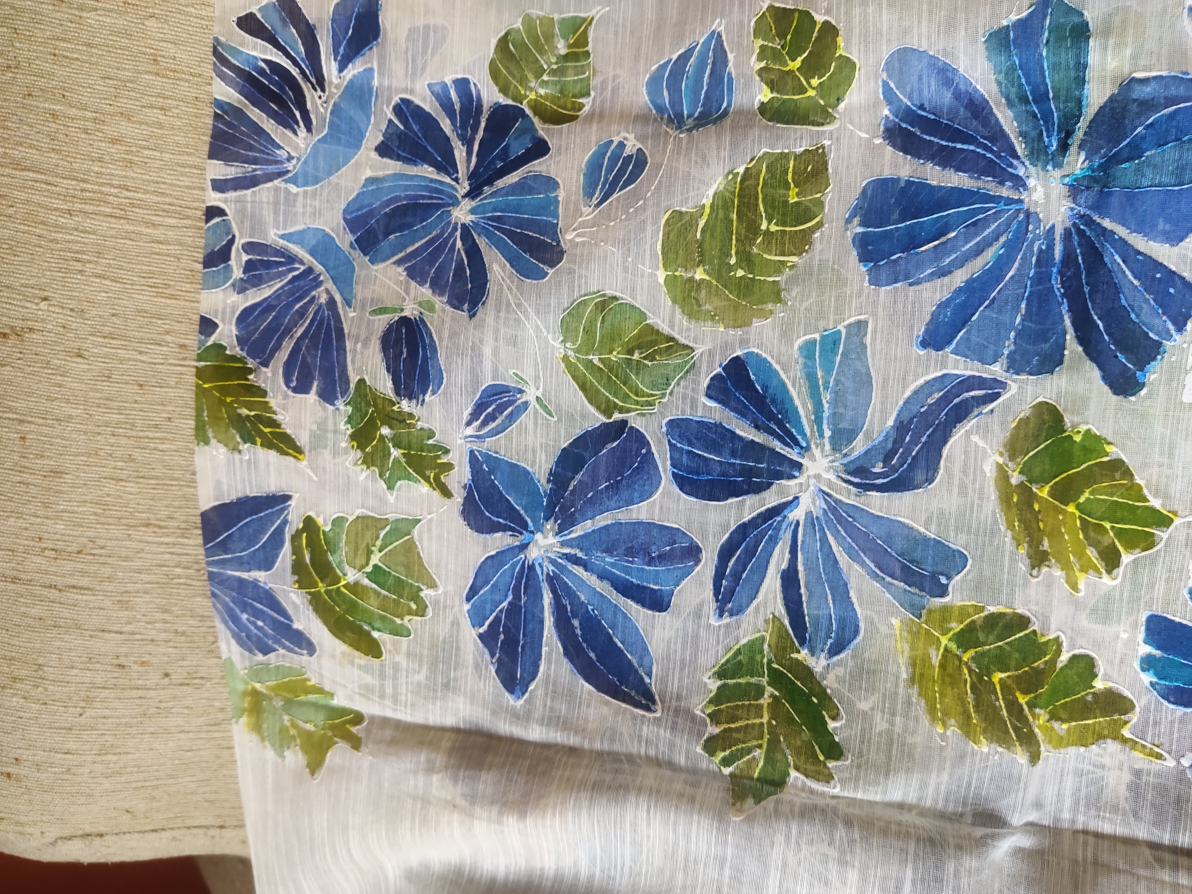 Hand-painted Dupatta (DF654)