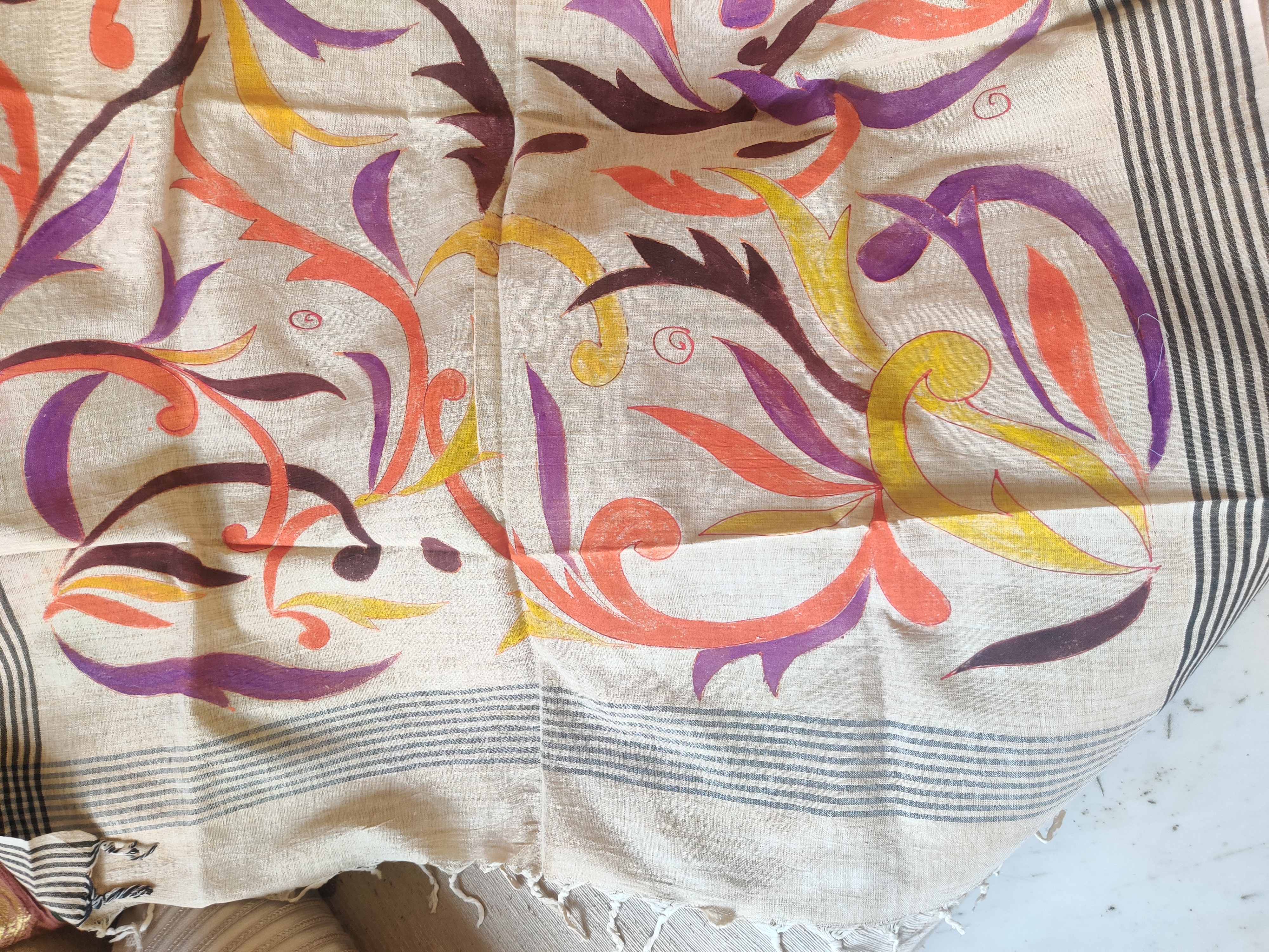 Colorful Floral Dupatta (DF570)