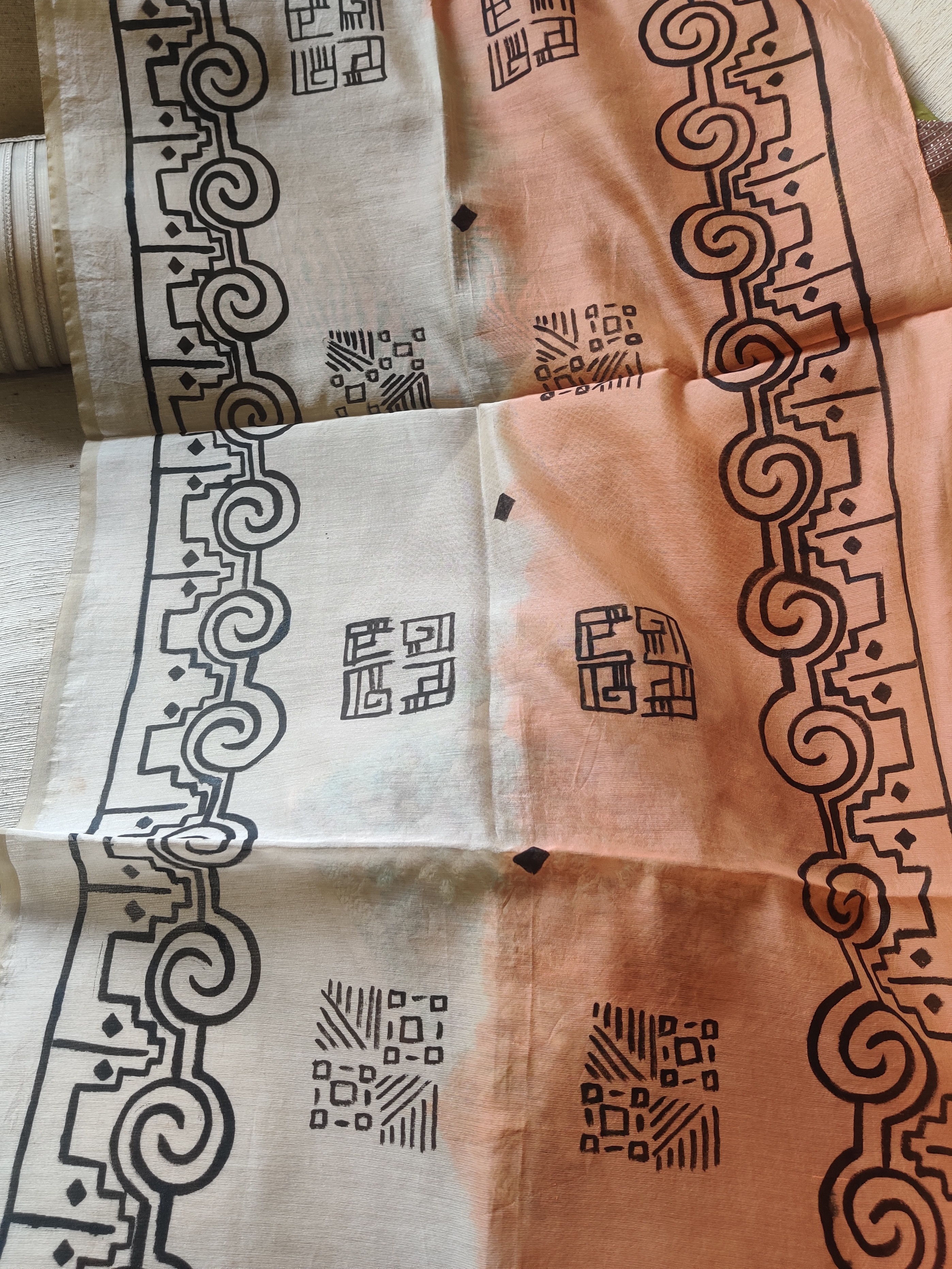 Painted Chanderi Dupatta (DCH530)