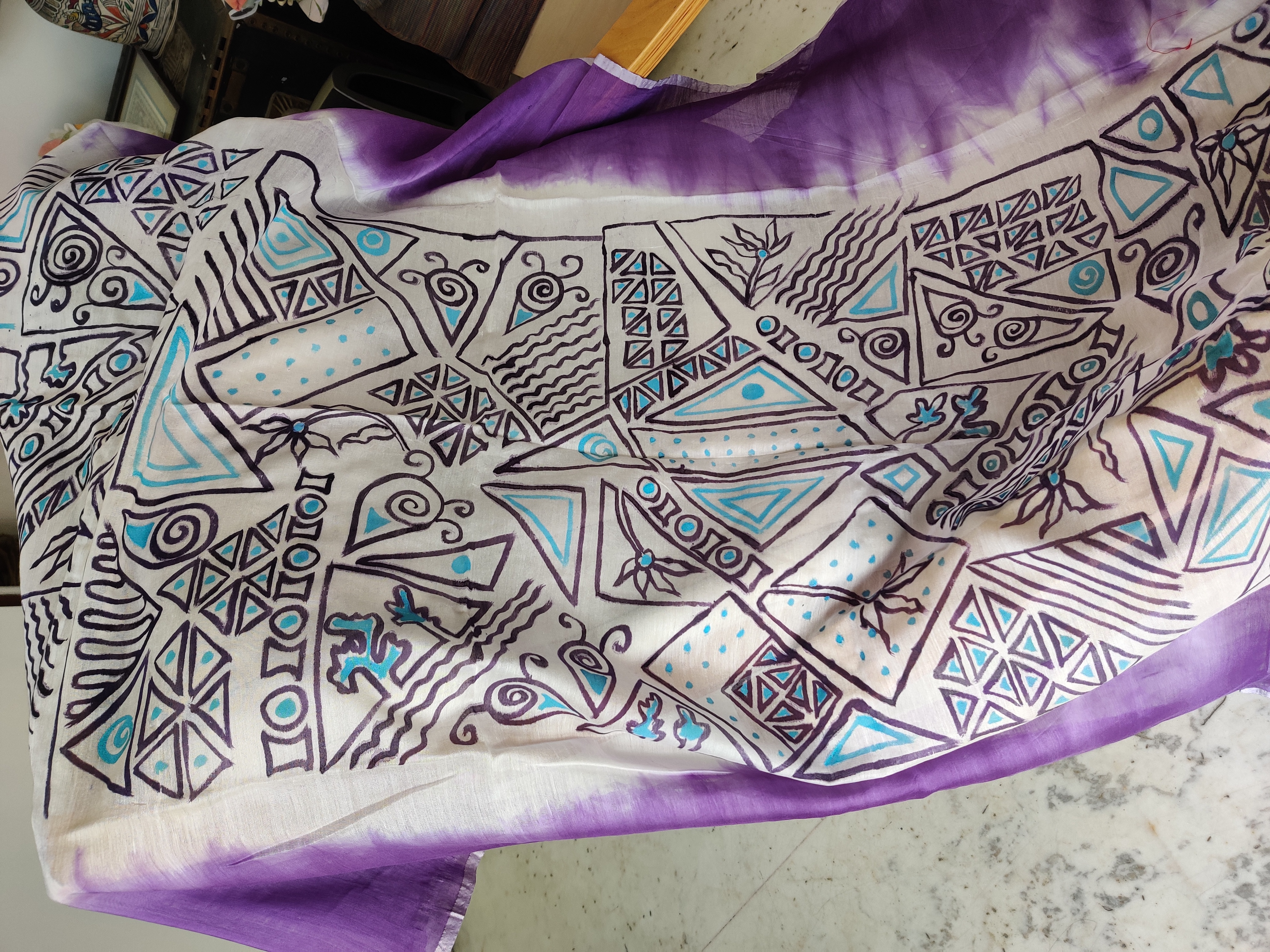 Handcrafted Artistic Dupatta (DCH636)