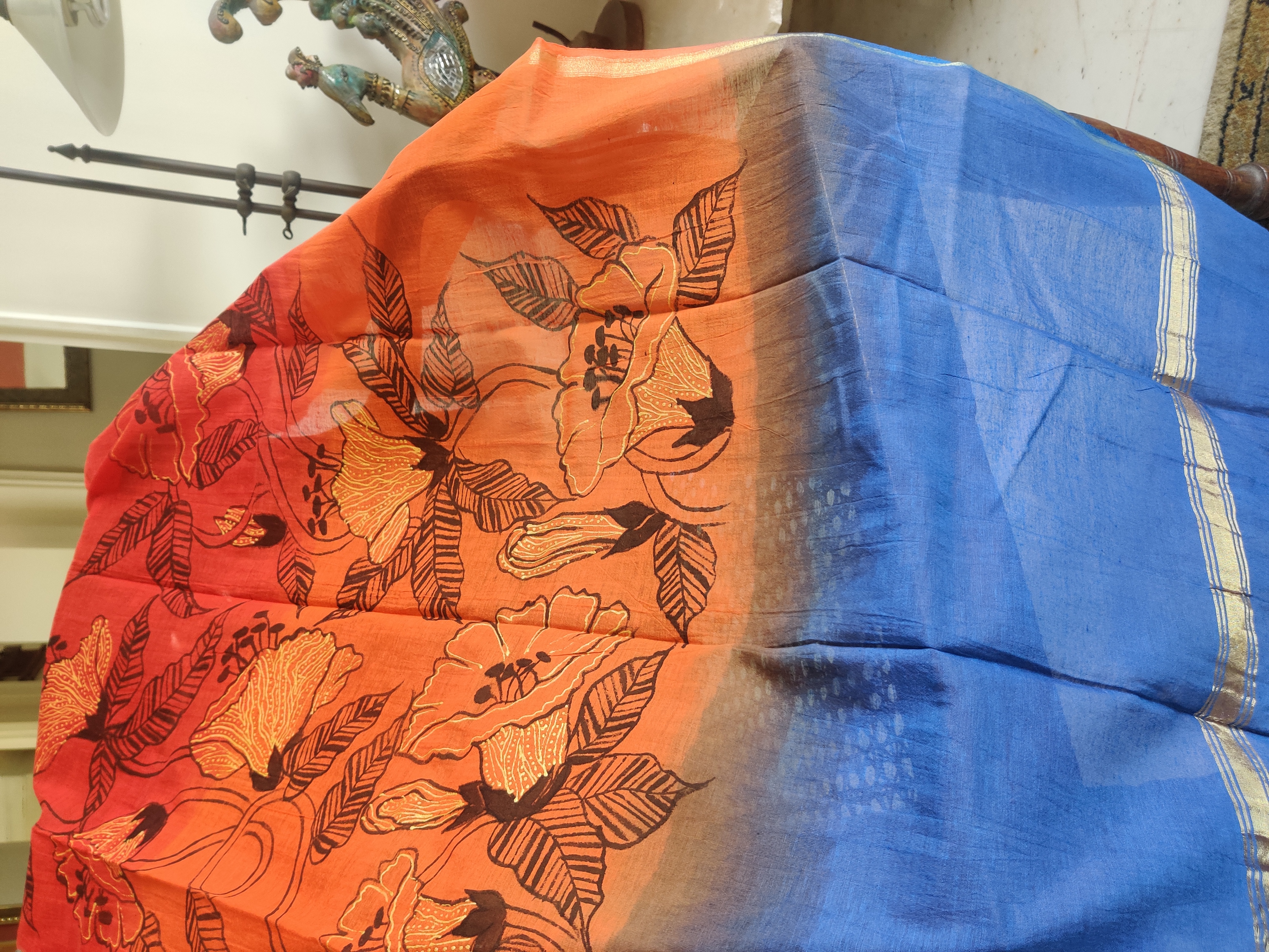 Colorful Floral dupatta (DCH606)