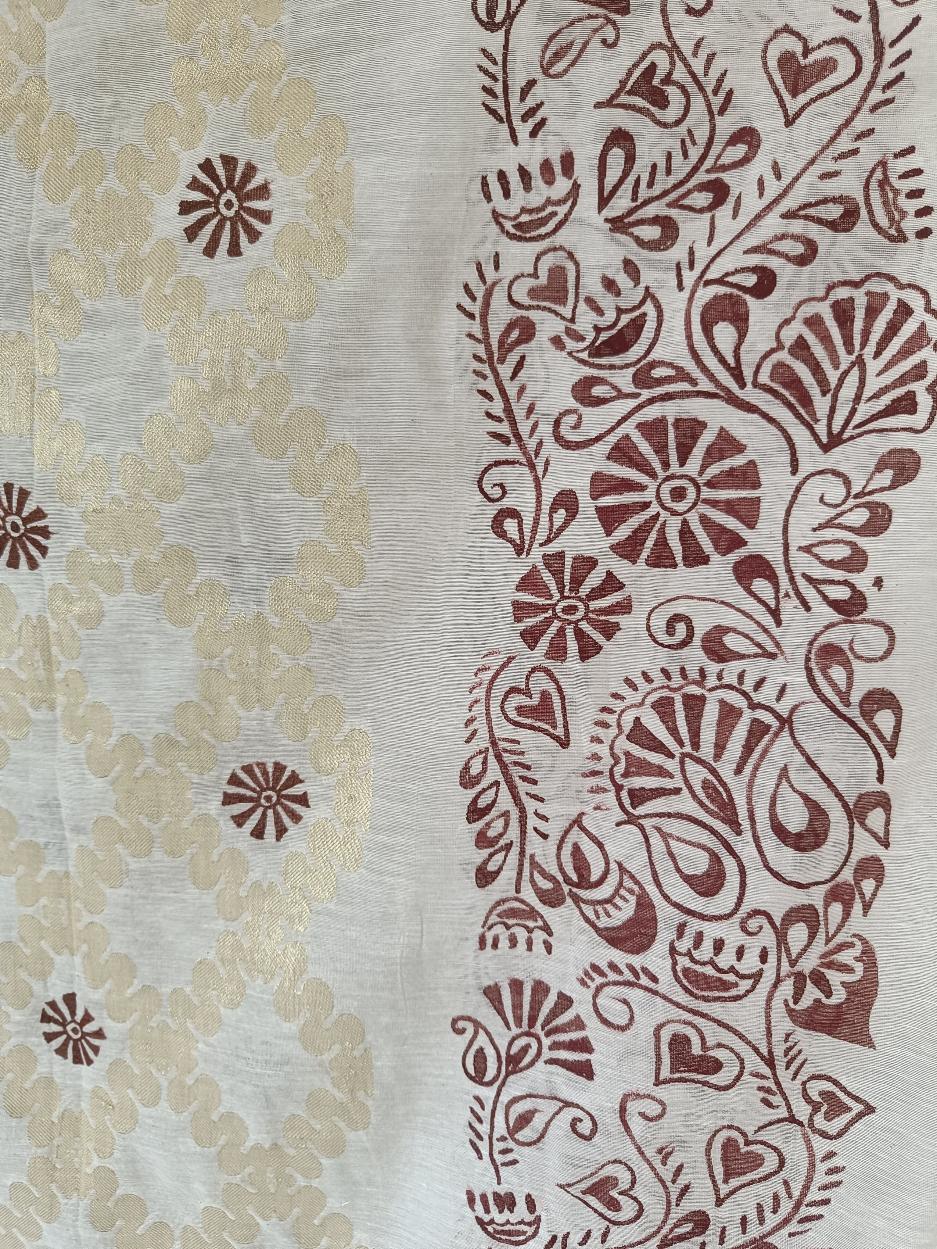 Handcrafted Elegant Chanderi Dupatta (DCH736)