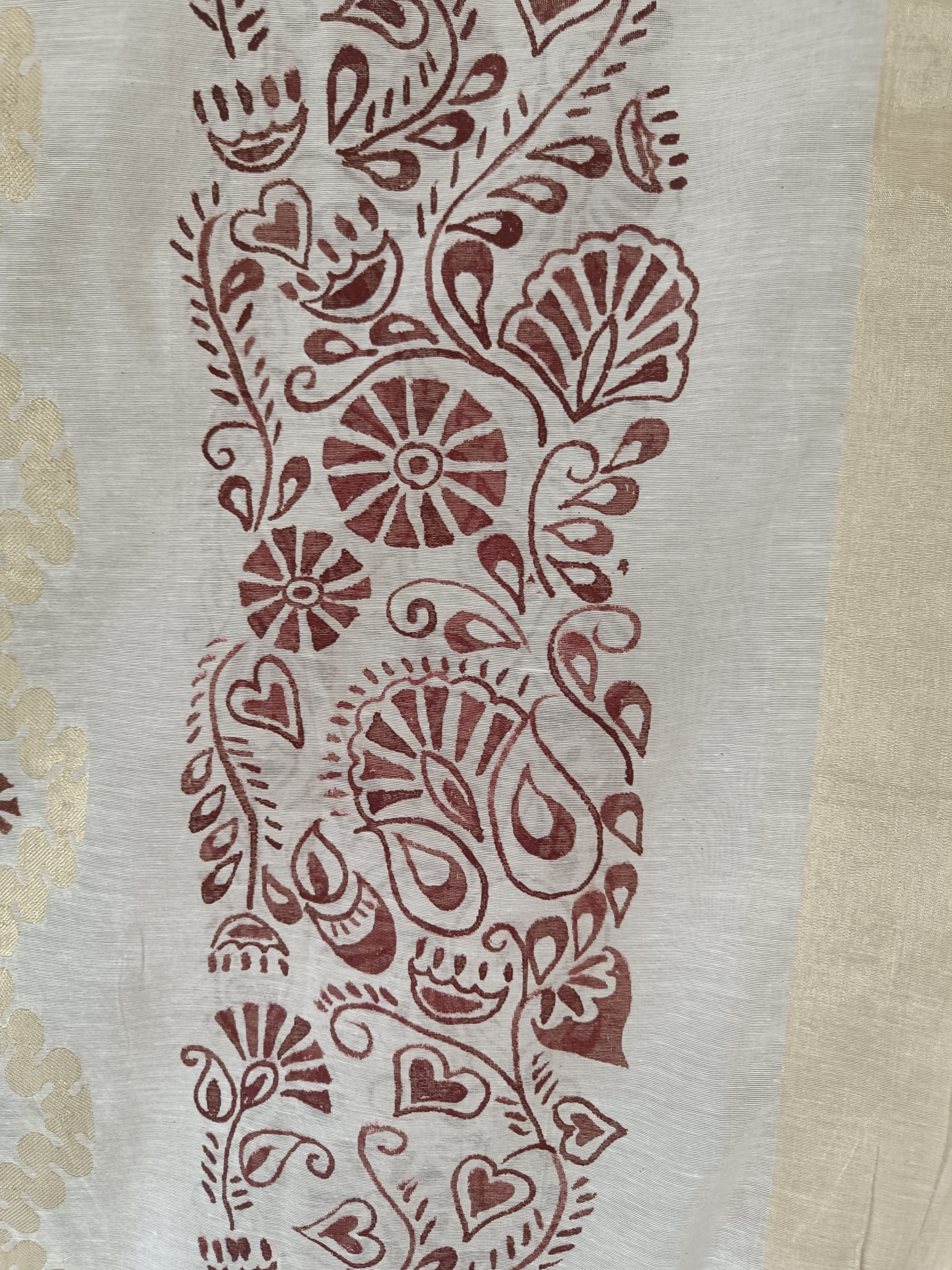 Handcrafted Elegant Chanderi Dupatta (DCH736)