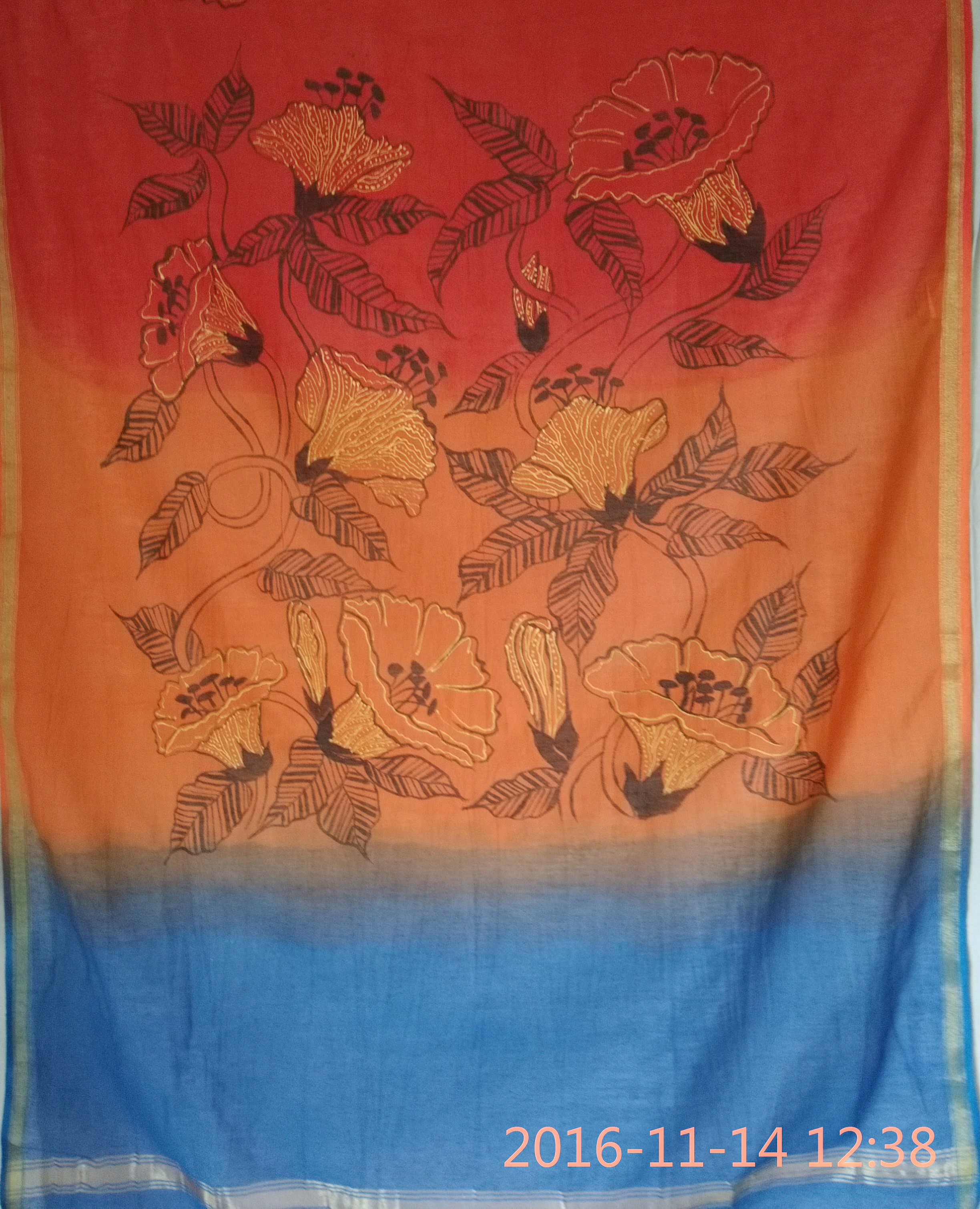 Colorful Floral dupatta (DCH606)