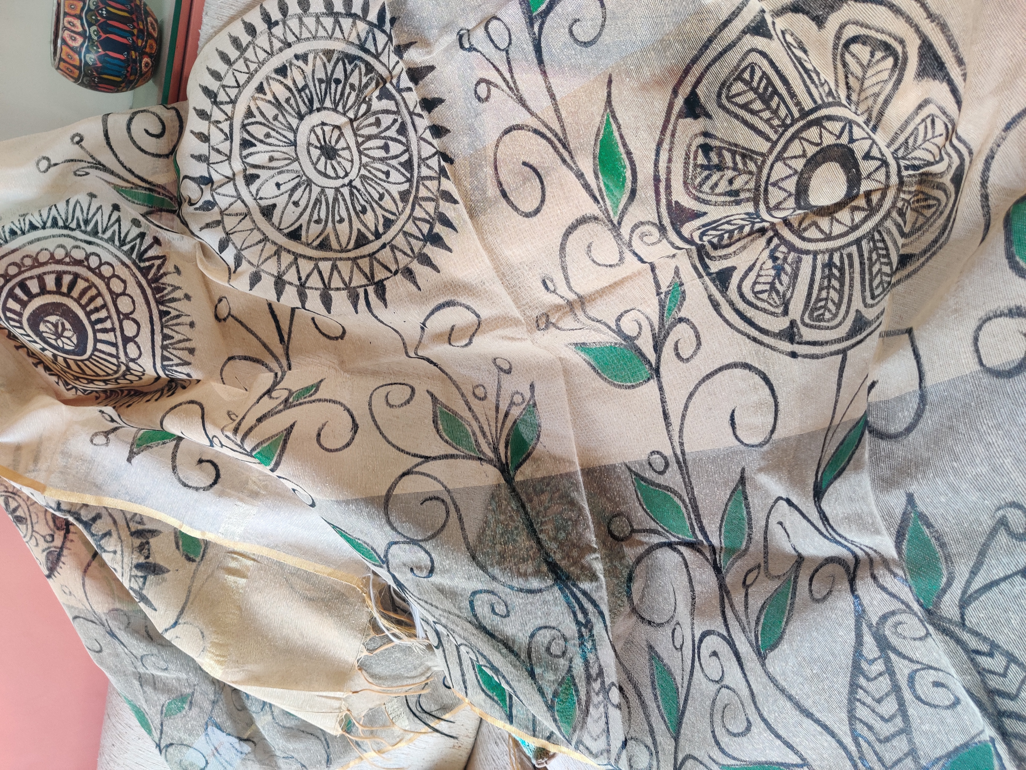 Hand-painted fancy Dupatta (DF613)