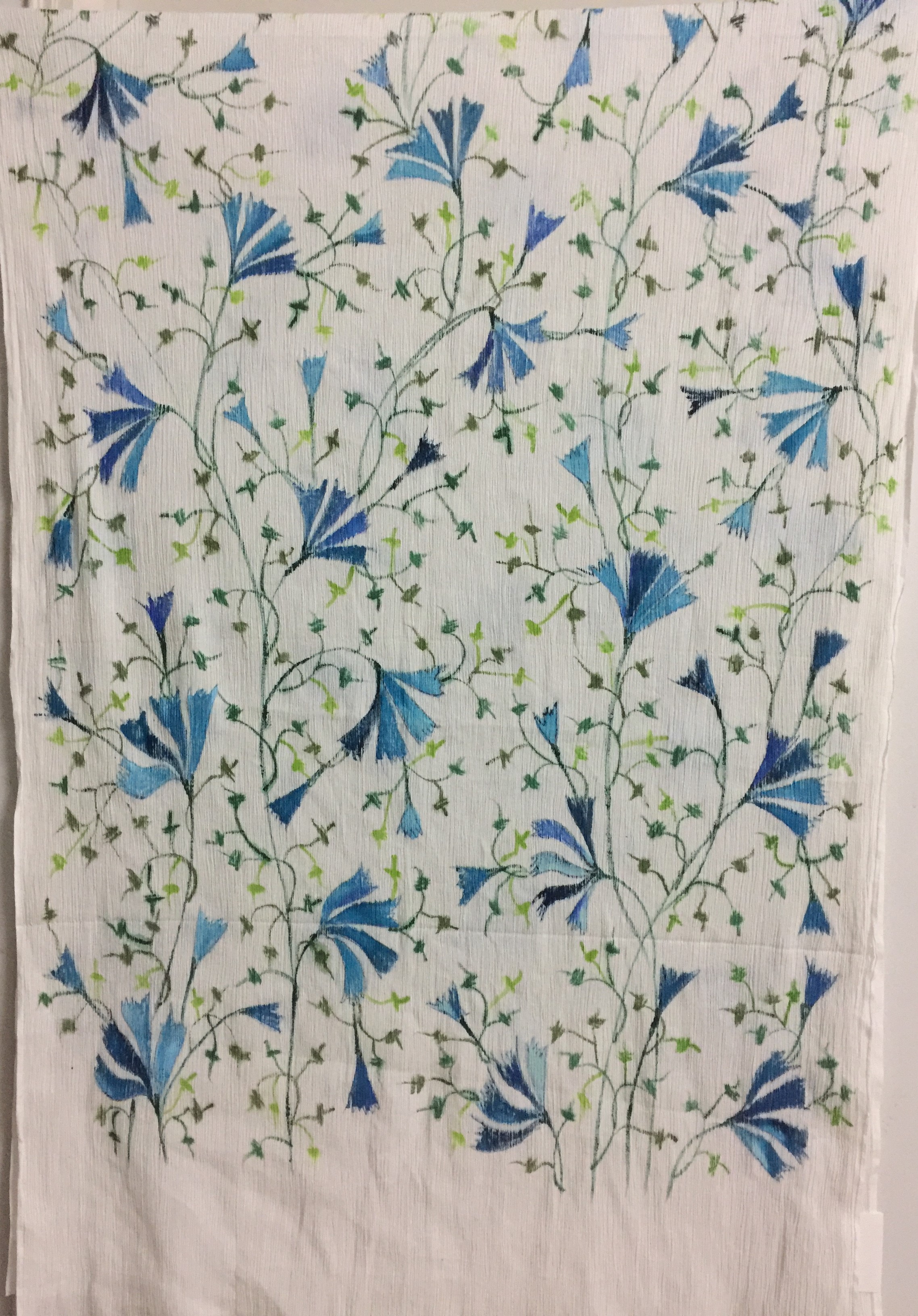 Hand Painted Seer sucker Dupatta (DSS661)