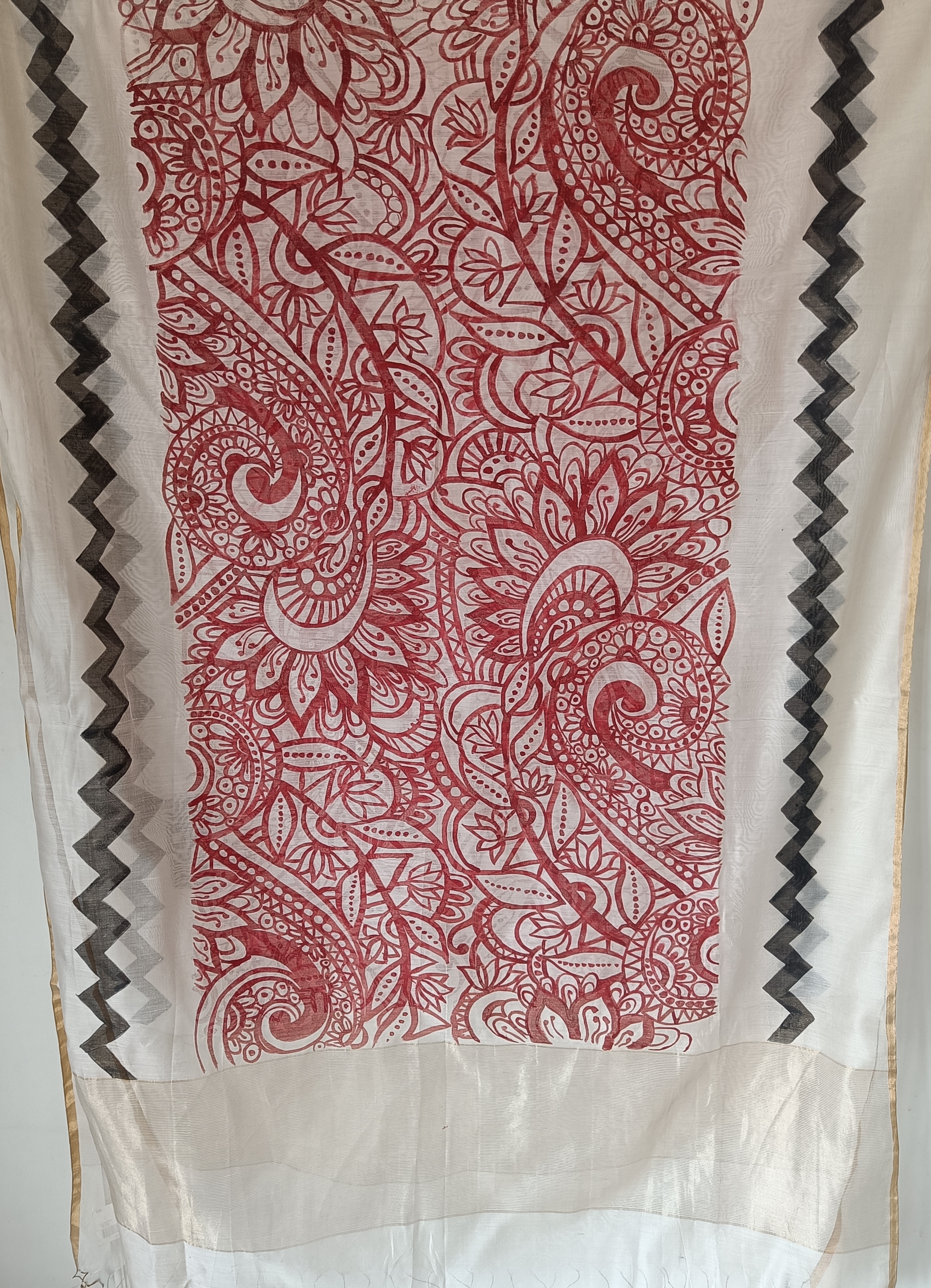 Handcrafted Maheshwari Dupatta (DCH738)