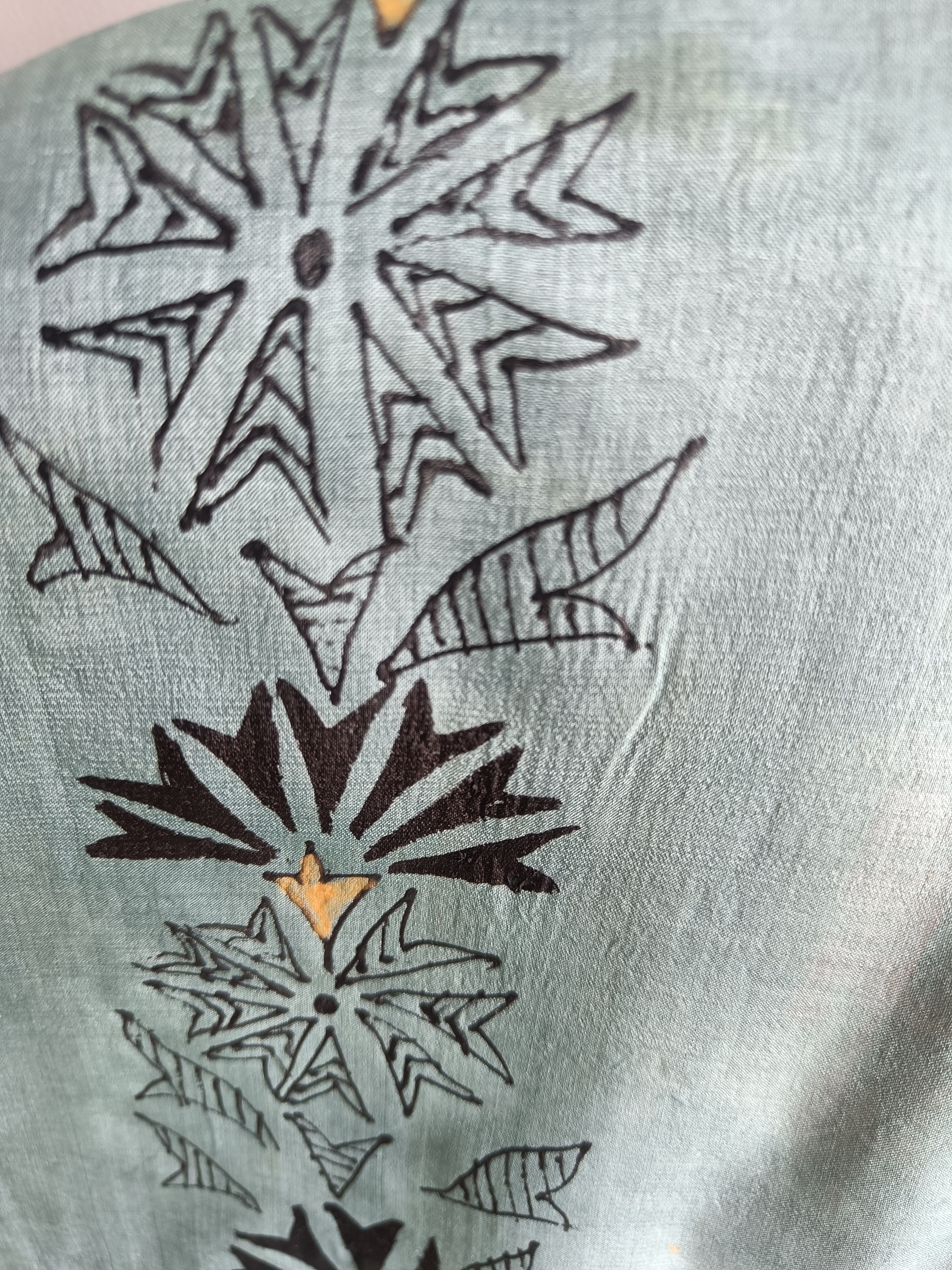  Silk hand painted decorative Stole TS103