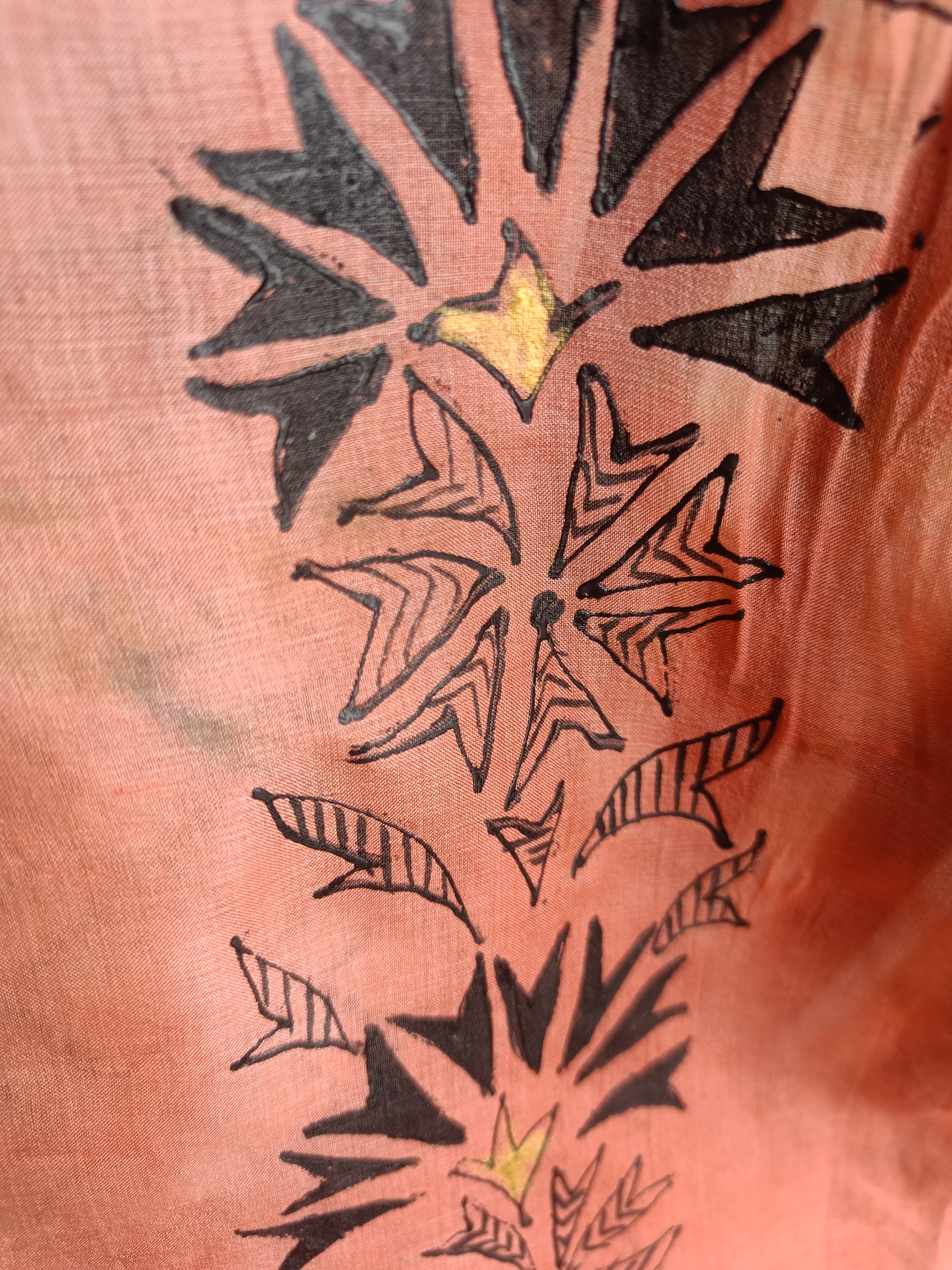  Silk hand painted decorative Stole TS103