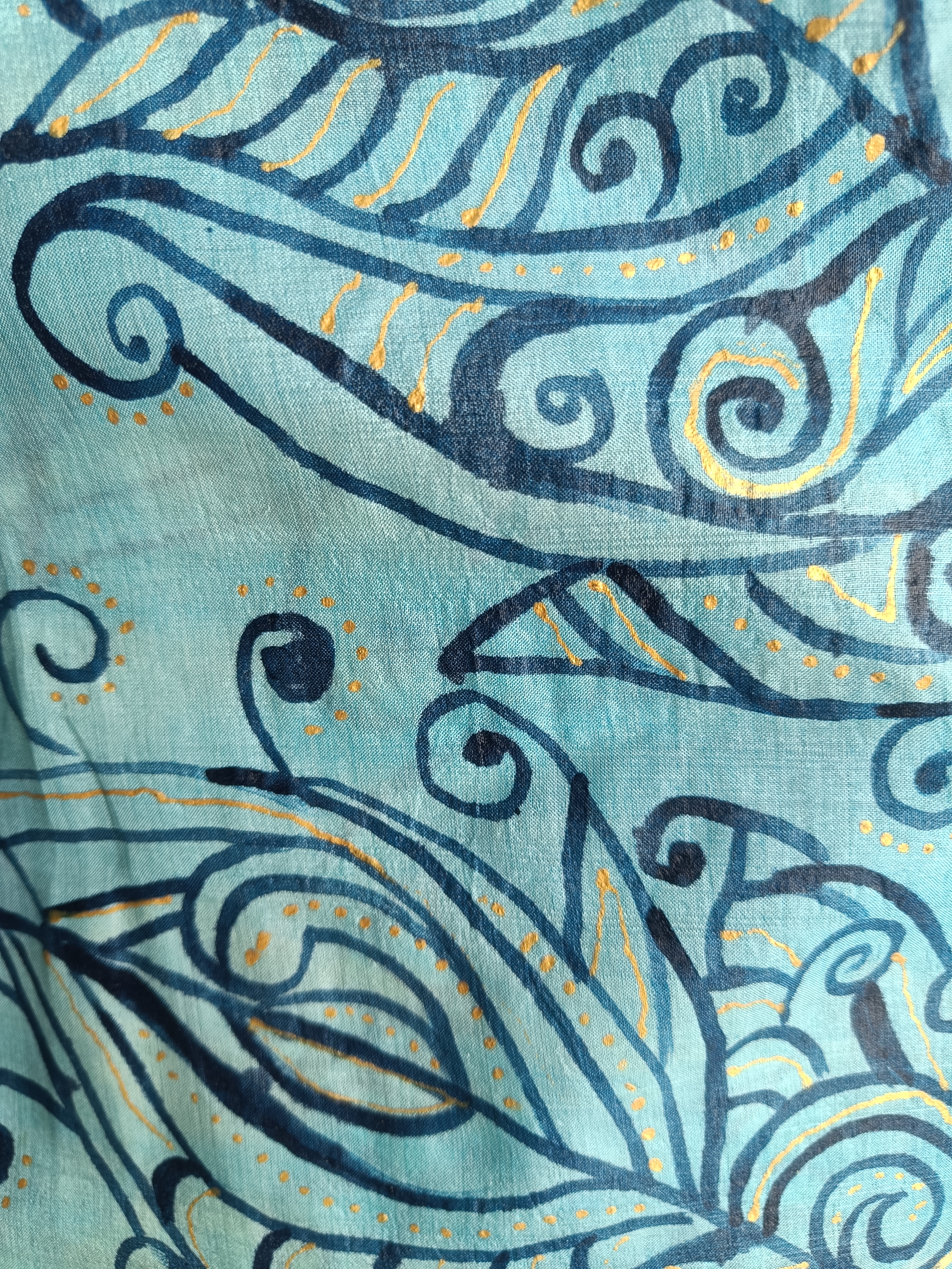 Silk tie and dyed Stole TS101