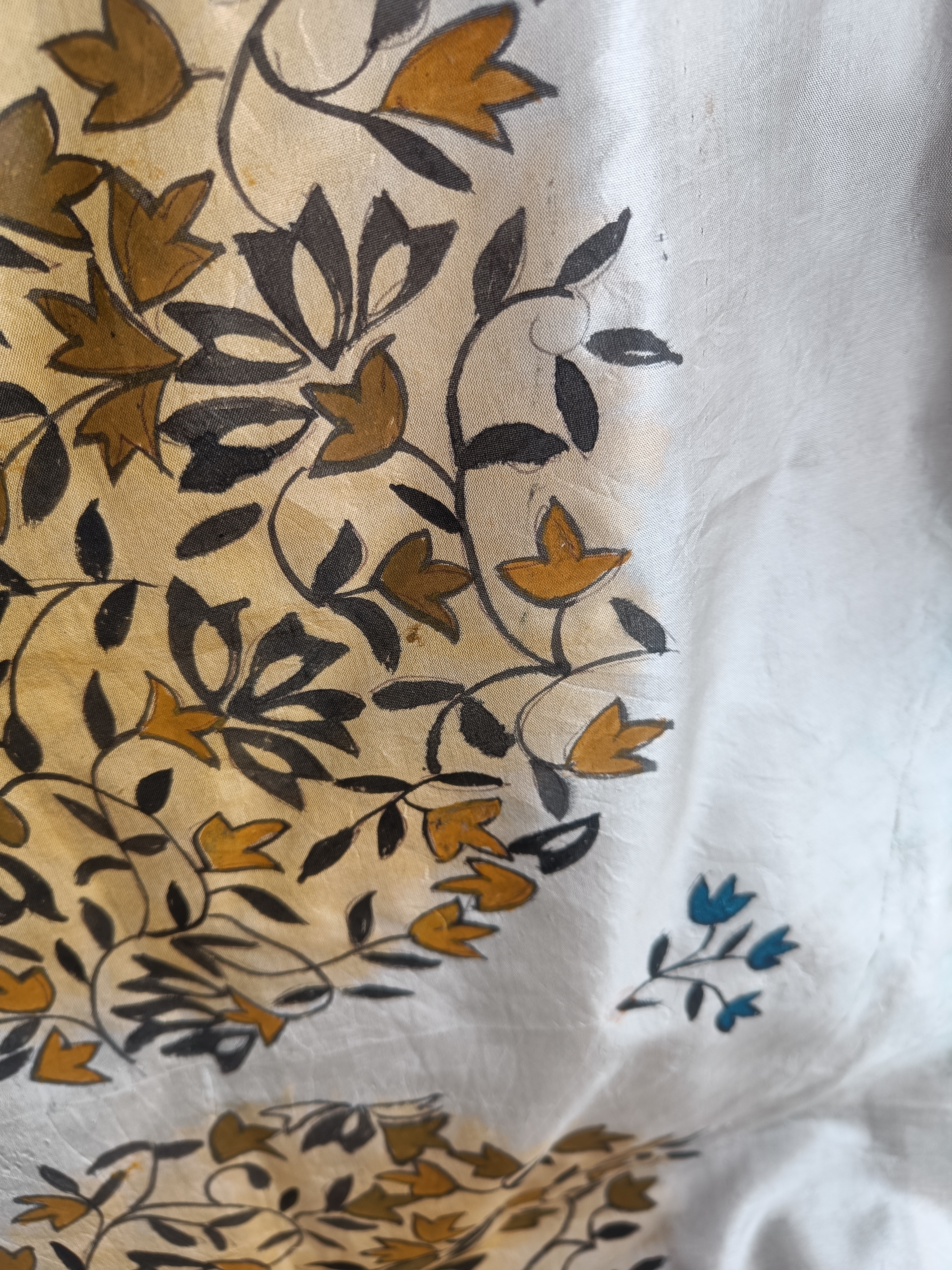 Silk floral hand painted Stole TS64