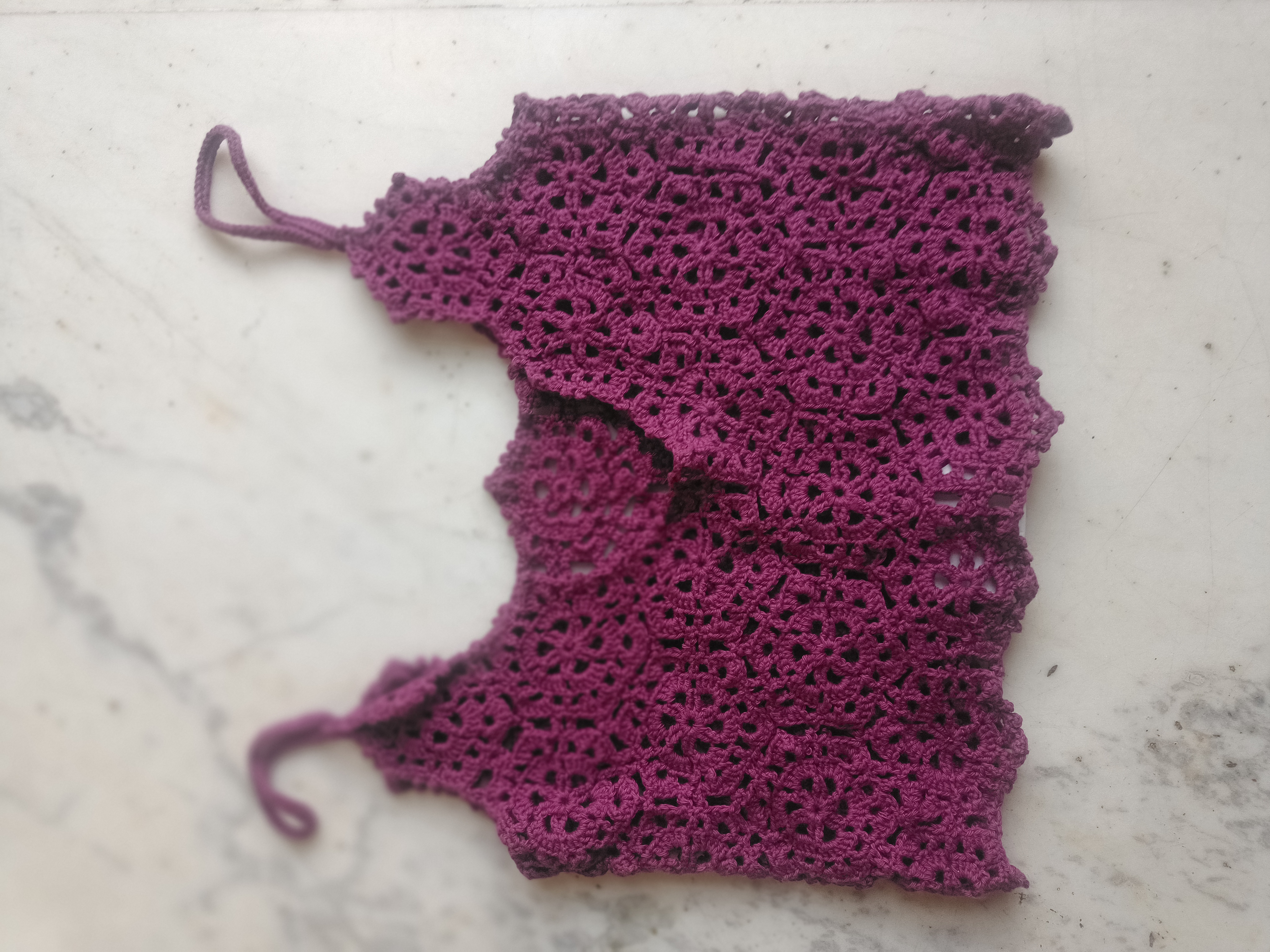 Handmade Crochet Cotton Top T06