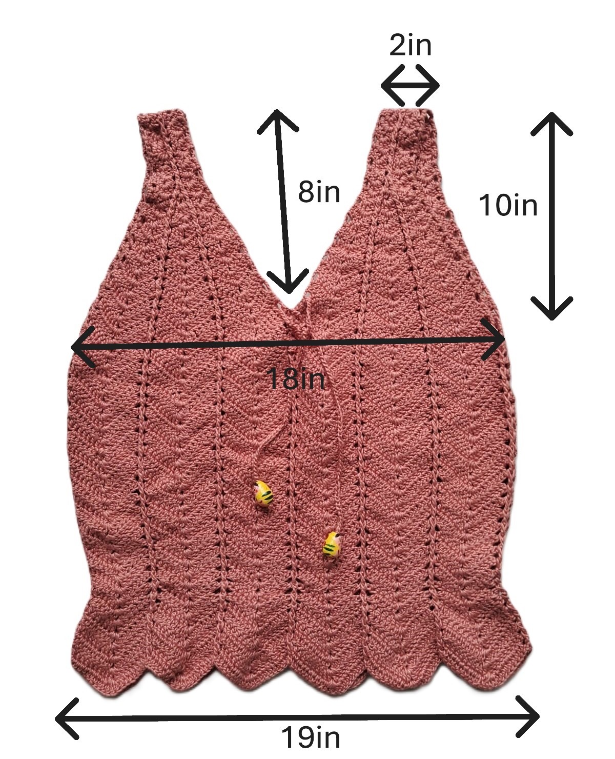 Handmade Crochet Cotton Top T01