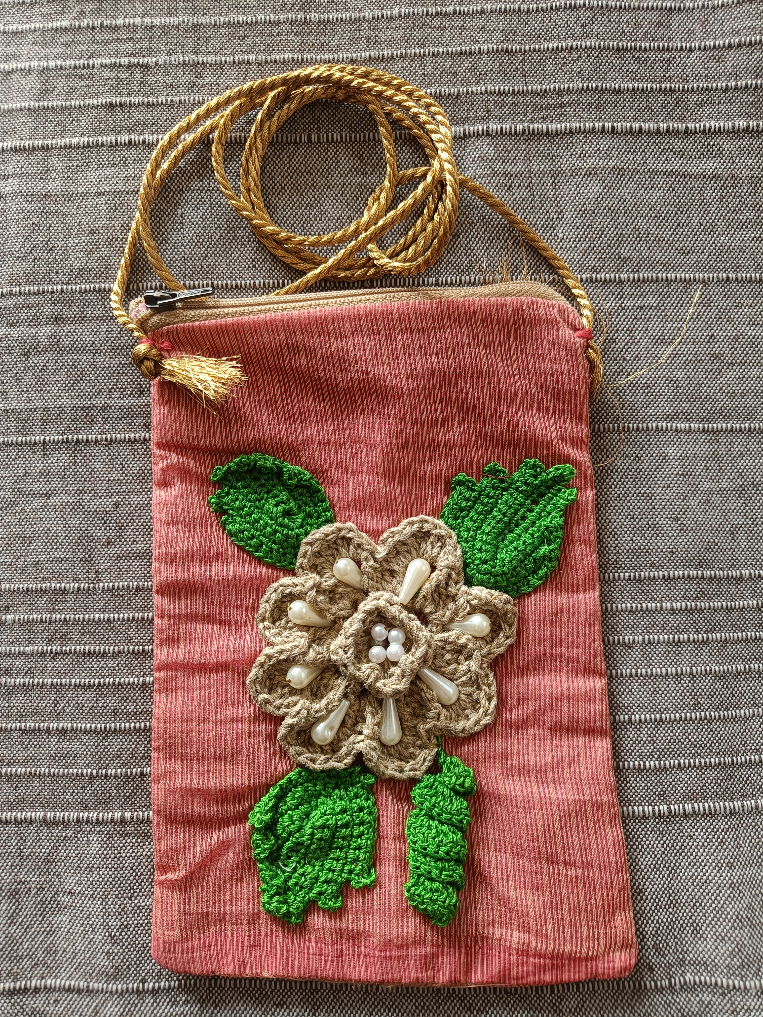 Handcrafted Mobile pouch
