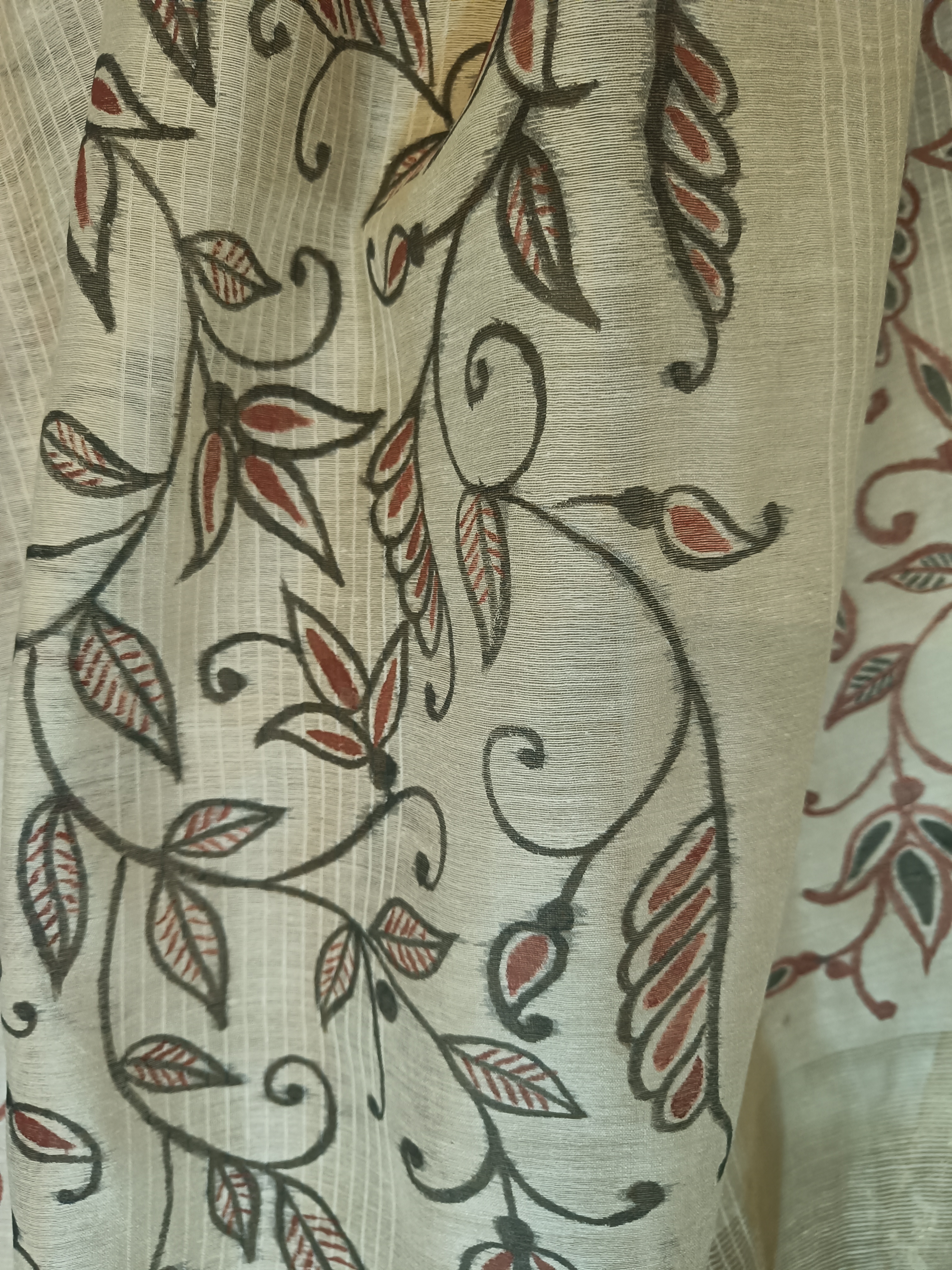 Hand painted silk dupatta (DS743)