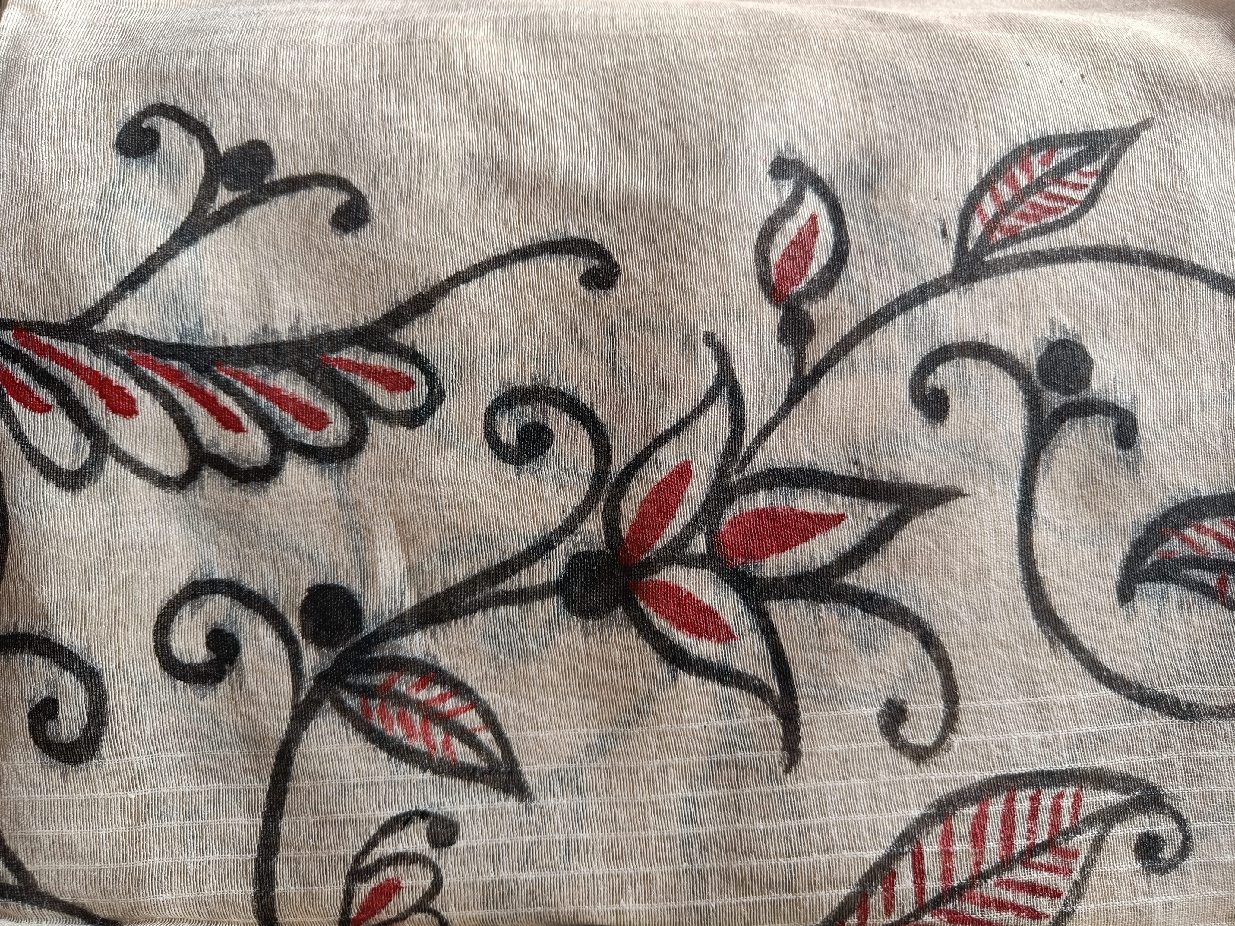 Hand painted silk dupatta (DS743)