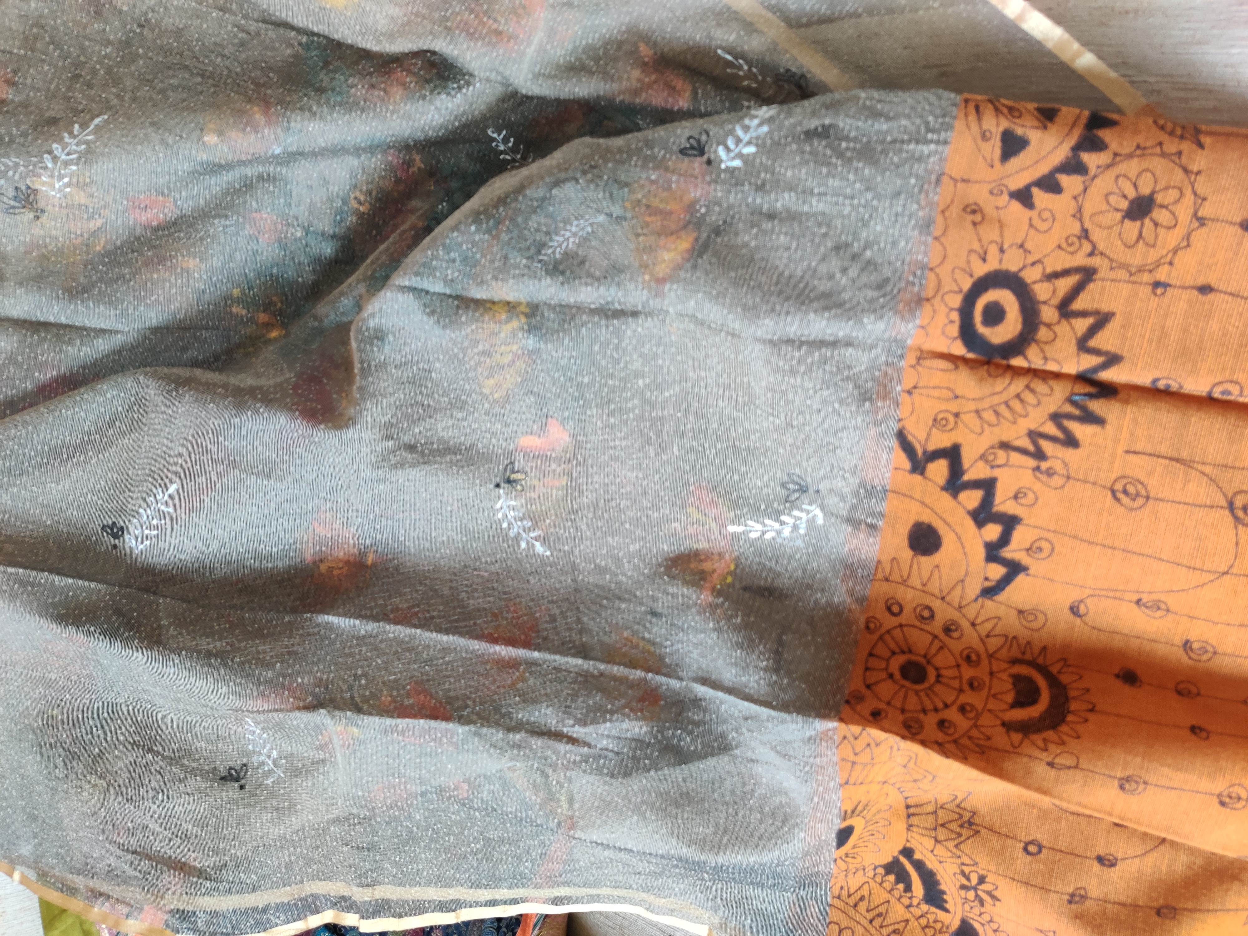 Hand-painted Dupatta (DF682)