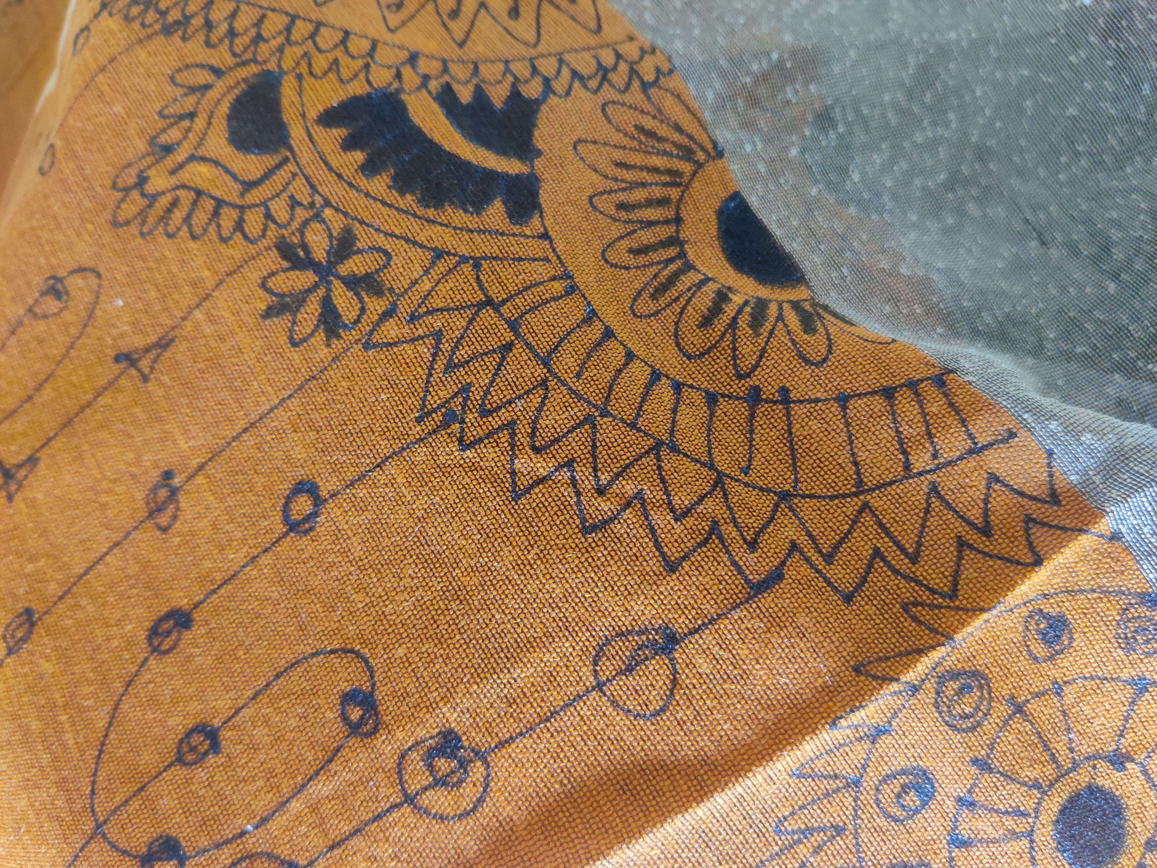 Hand-painted Dupatta (DF682)