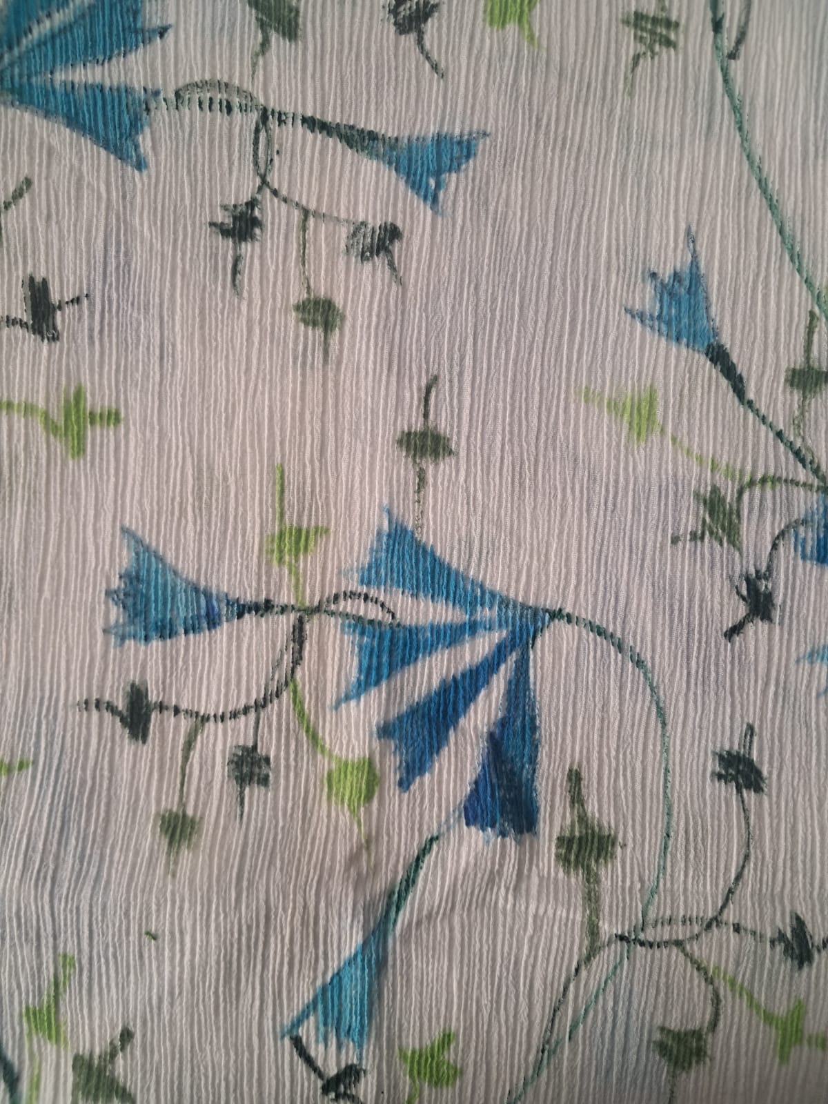 Hand Painted Seer sucker Dupatta (DSS661)