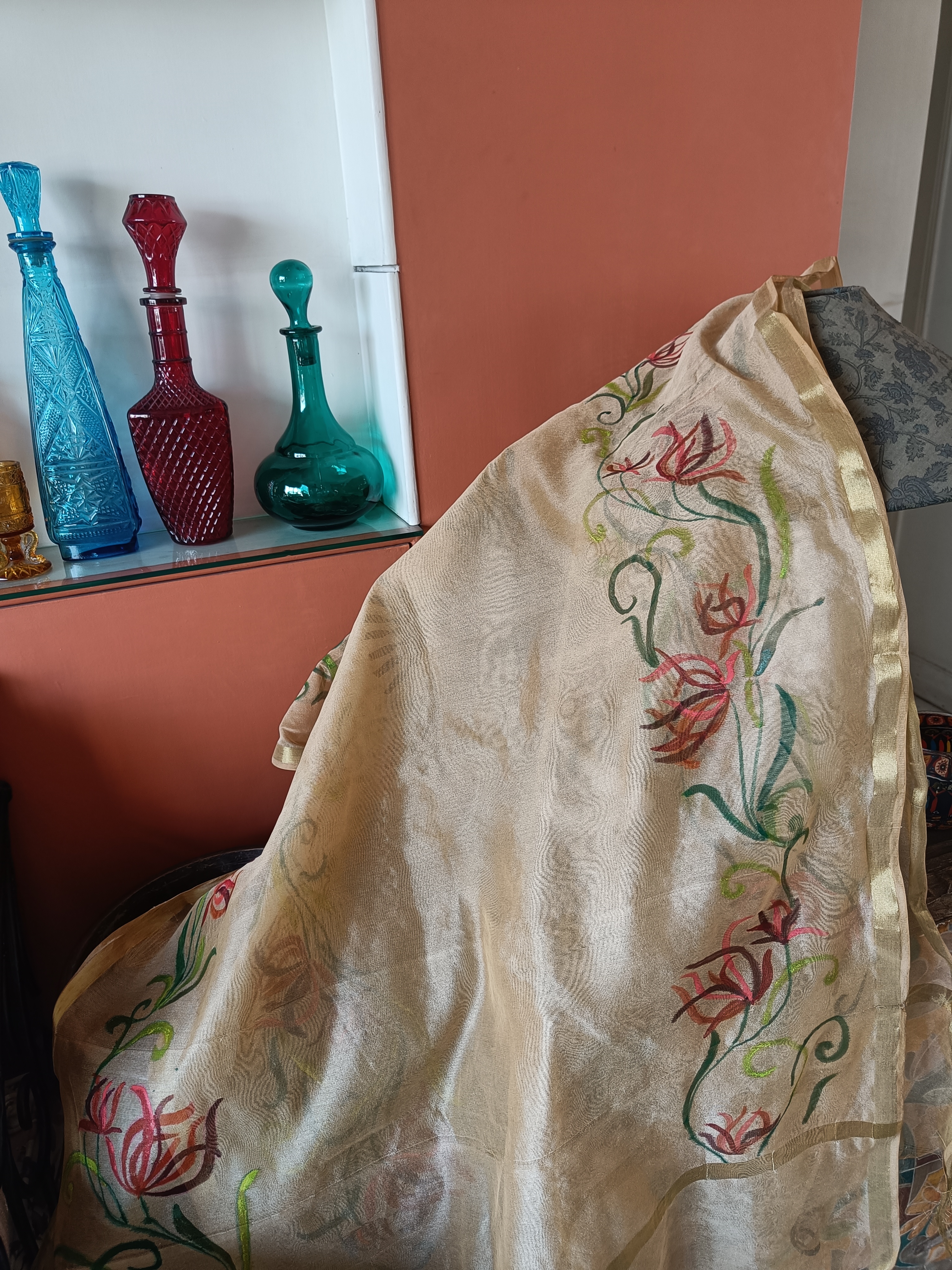 Hand-painted Dupatta (DF737)