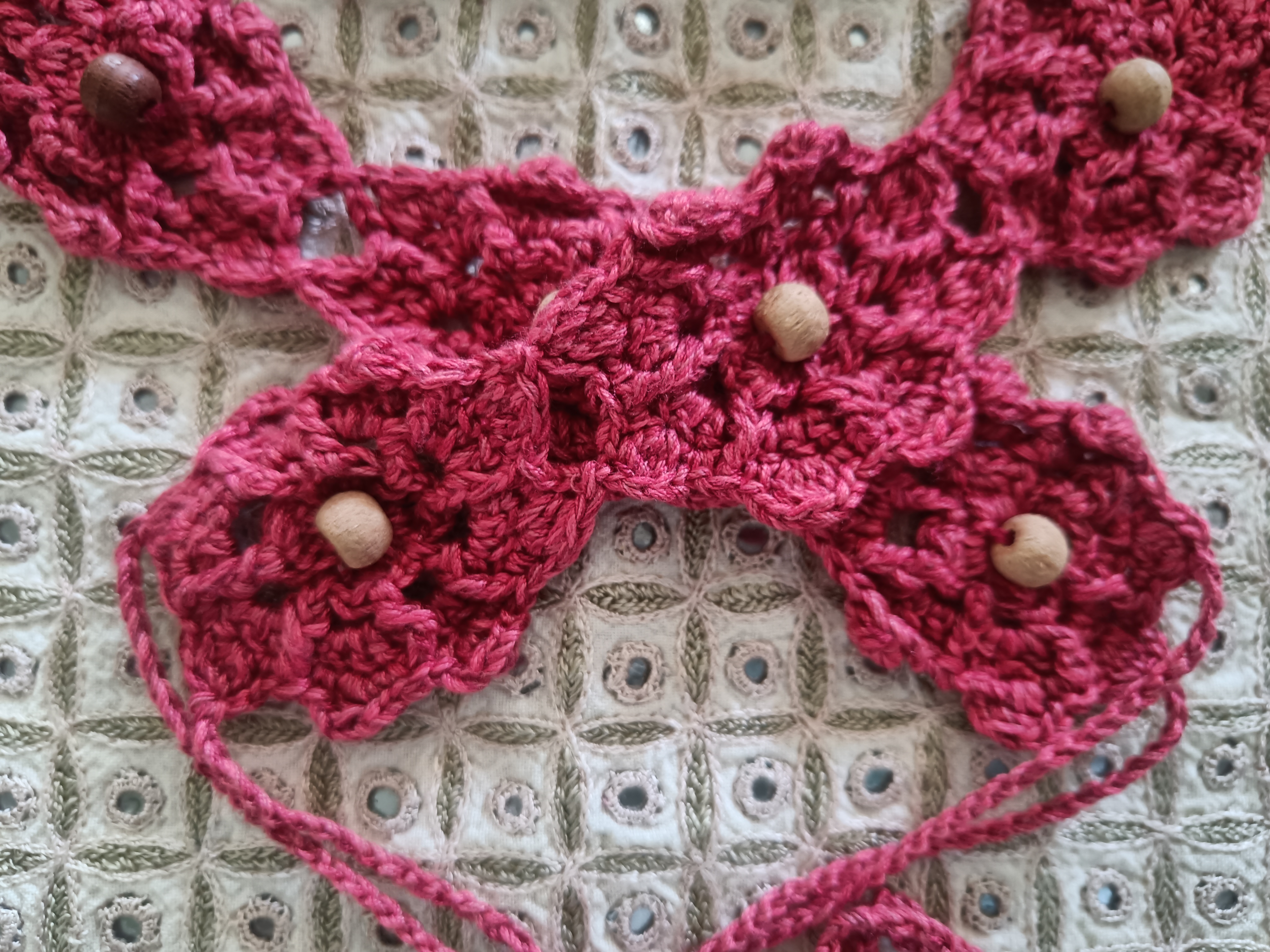 Handcrafted crochet belt A03