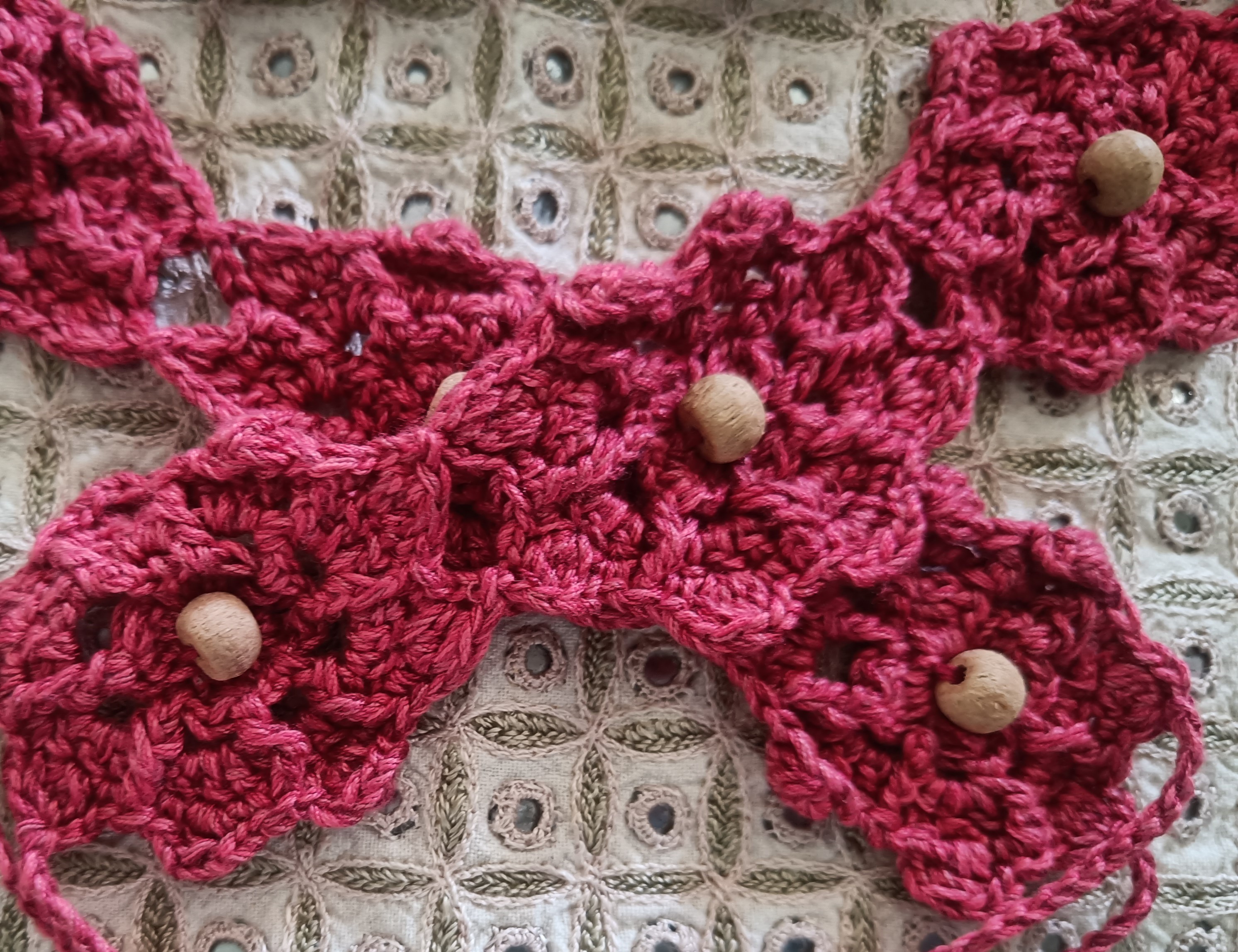 Handcrafted crochet belt A03