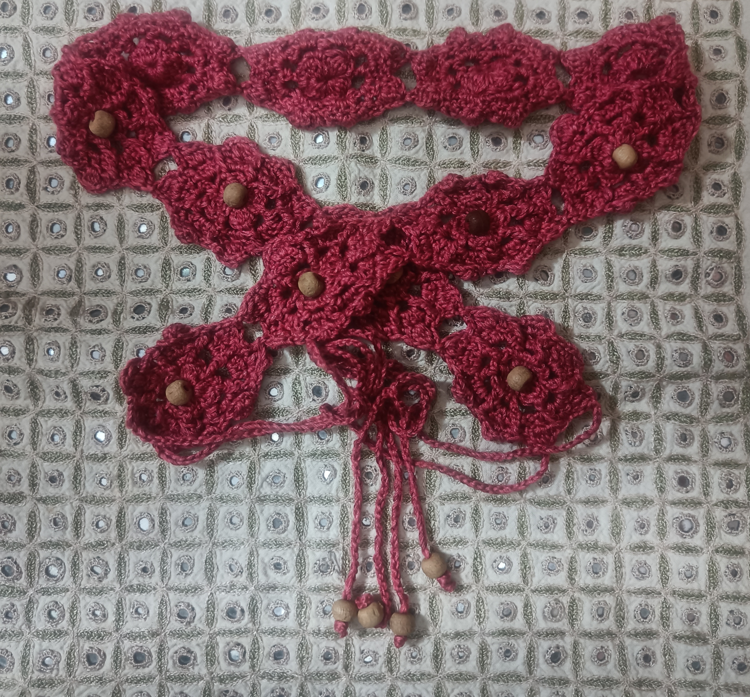 Handcrafted crochet belt A03