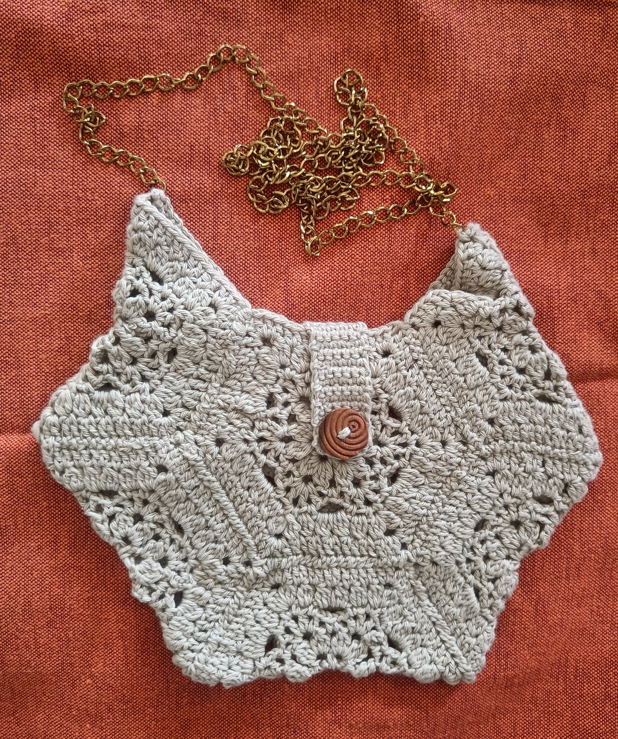 Handmade Crochet sling bag B09