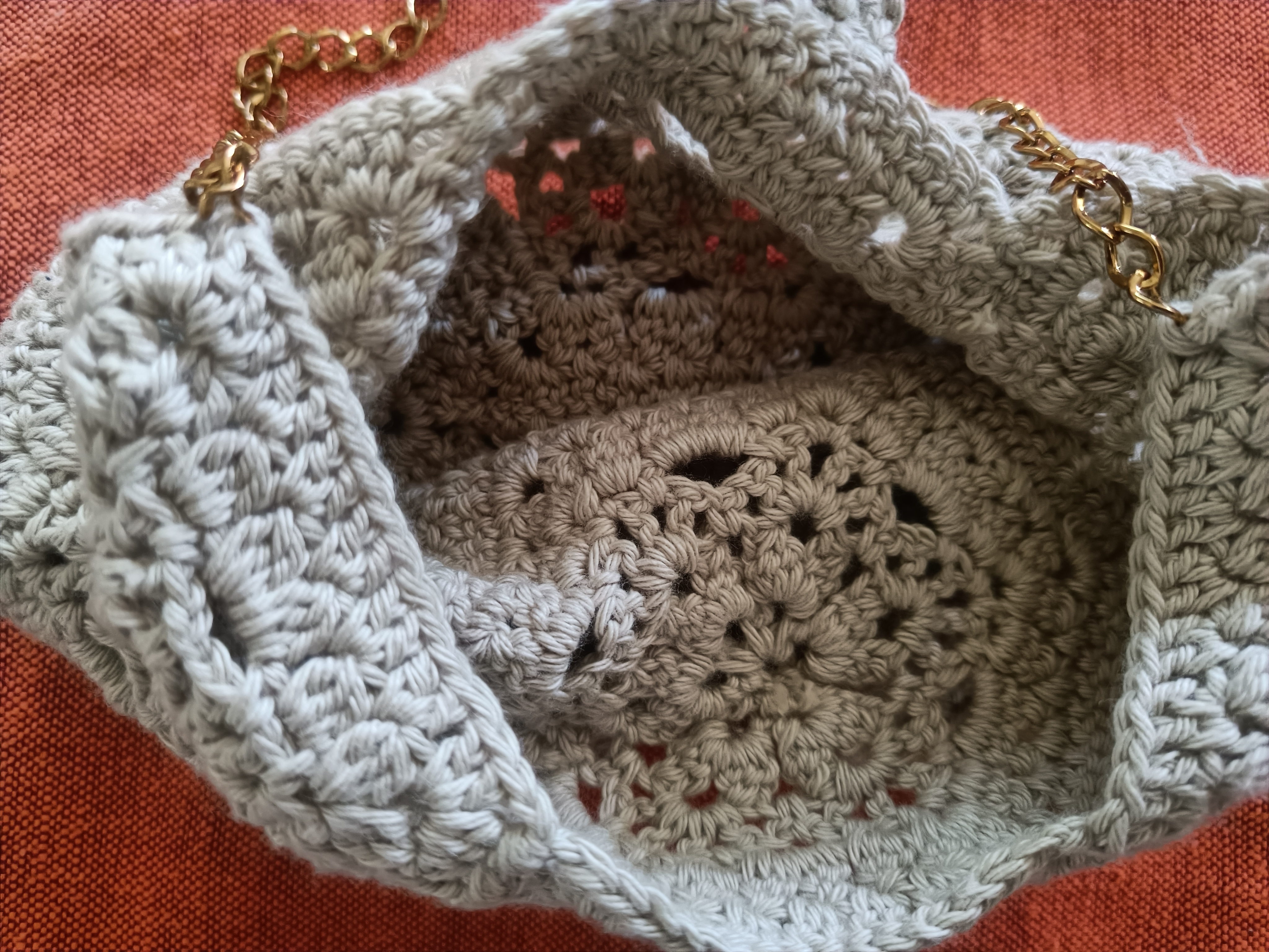 Handmade Crochet sling bag B09