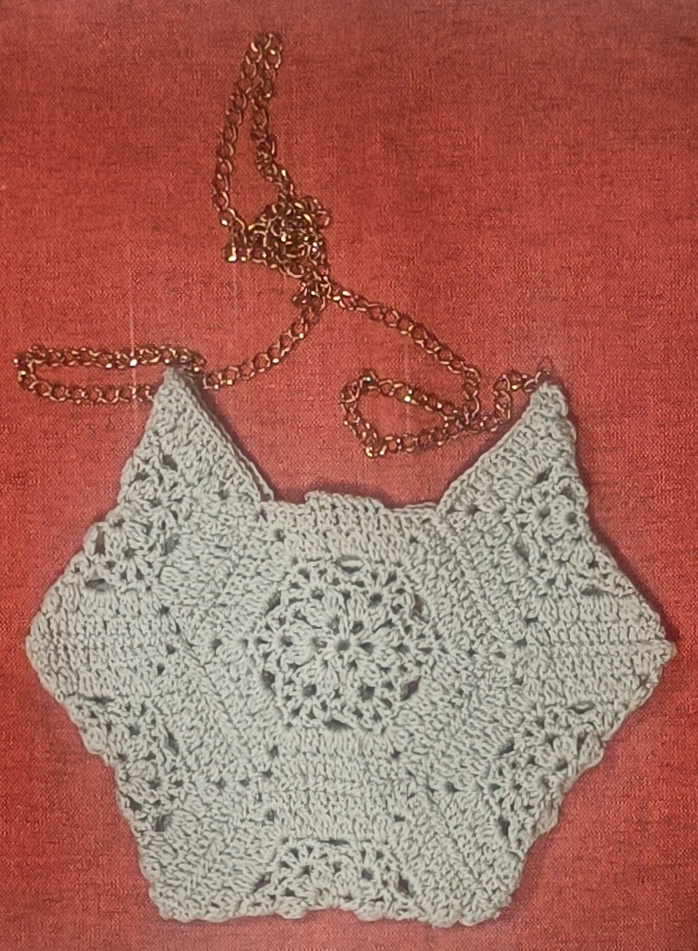 Handmade Crochet sling bag B09