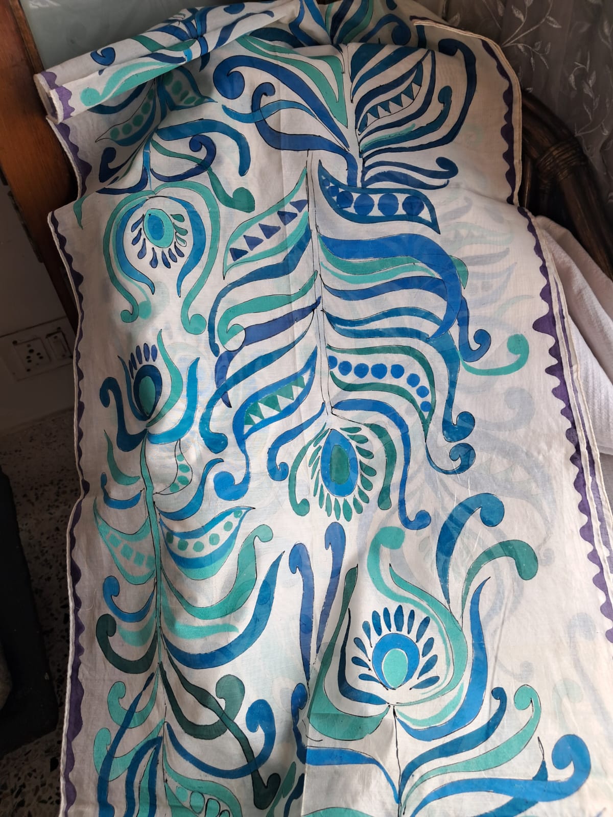  Handcrafted Chanderi Dupatta (DCH547)